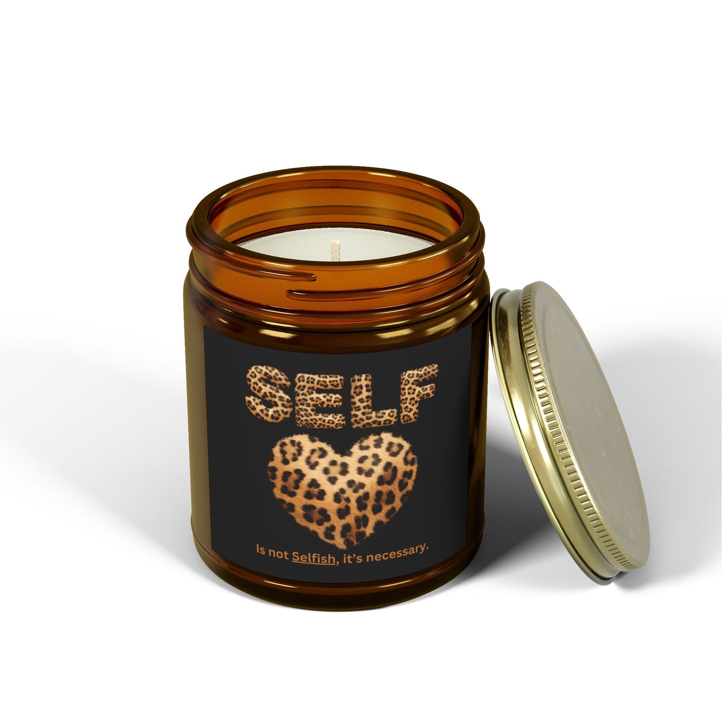 Self-Love Is Not Selfish, It's Necessary Scented Candles, Coconut Apricot Wax (4oz, 9oz)
