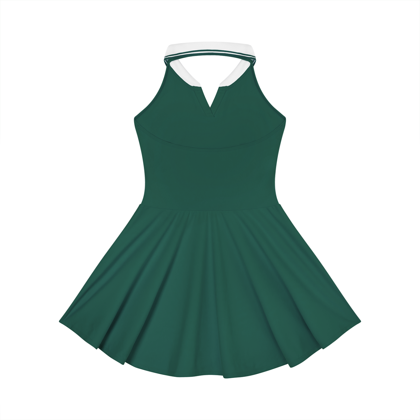 "Game, Set, Match" Women's Collared Halter A-Line Tennis Dress