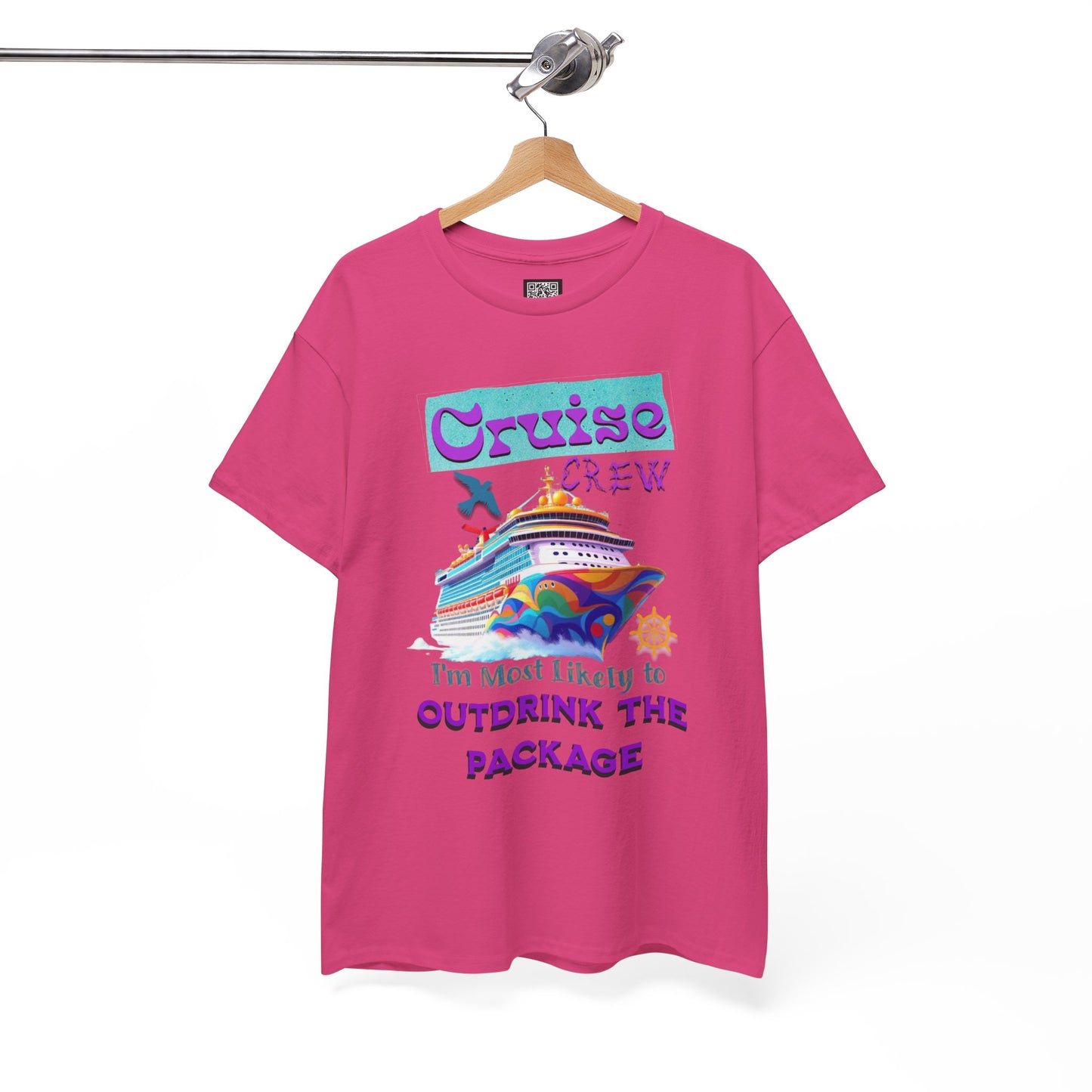 Cruise Crew Outdrink Package Tee | Fun Vacation T-Shirt | Perfect for Summer, Group Trips, Gifts, Drink Package T-Shirt for Cruise
