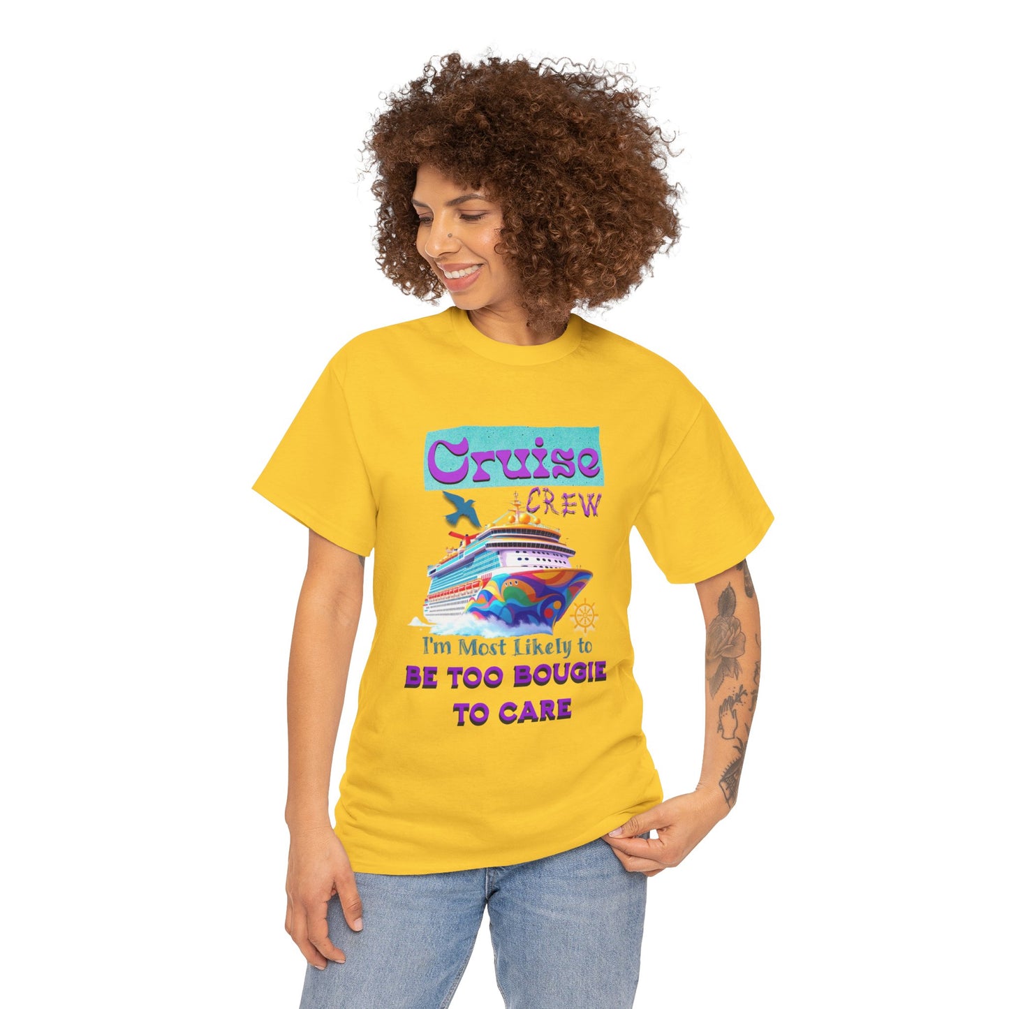 Cruise Crew Tee: Be Too Bougie to Care, Vacation Outfits, Nautical Shirt, Travel Gift, Summer Apparel, T-Shirt for the Bougie One