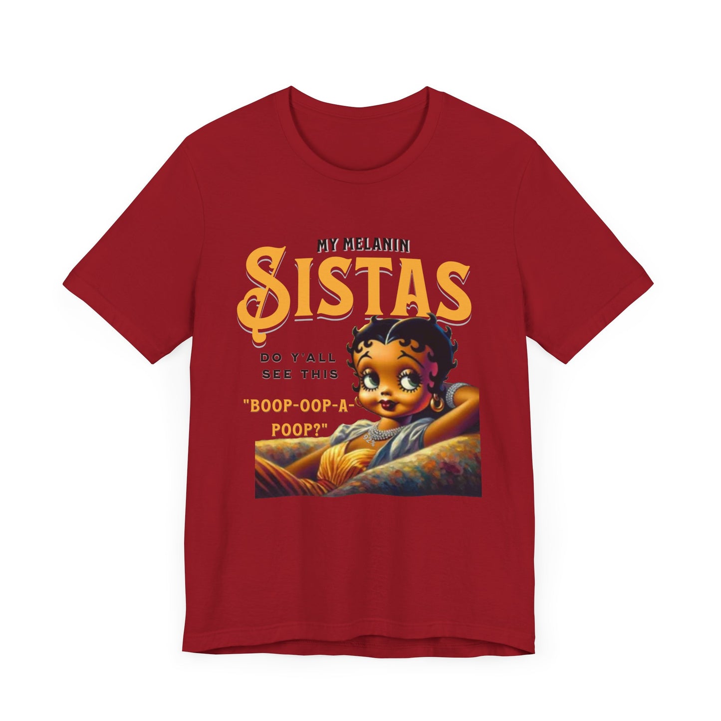 Melanin Betty Boop, 92% Black Woman Shirt, Black Girl Magic Tees, Black Culture T-Shirts, Humorous Betty Boop Shirts, Betty Boop T-Shirts
