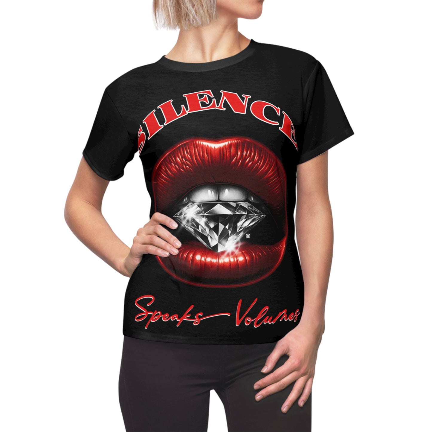 Statement Graphic Tee, Silence Speaks Loud Fashion Style, Trendy Urban Wear, Perfect for Parties, Unique Gift Idea, Casual Outfit Essential