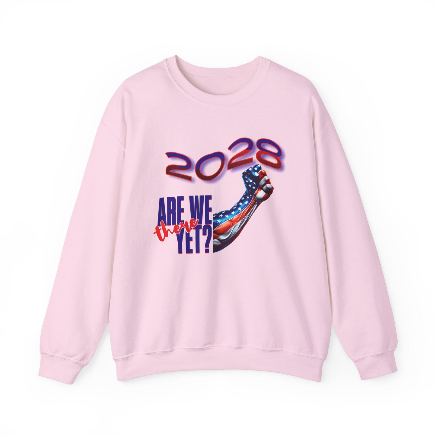 Are We There Yet 2028? - Patriotic Determination Design, American Flag Art, Political Statement Graphic Shirt, Activism and Patriotism Tees