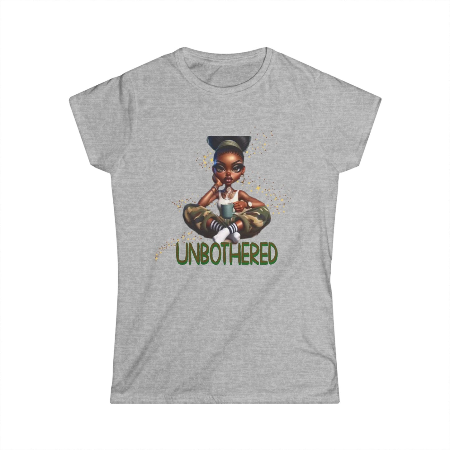 Unbothered Serenity T-Shirts for Women, Black Woman Empowerment, 92% Black Women Shirts, Melanin Magic T-Shirts, Black Girl Magic Tees