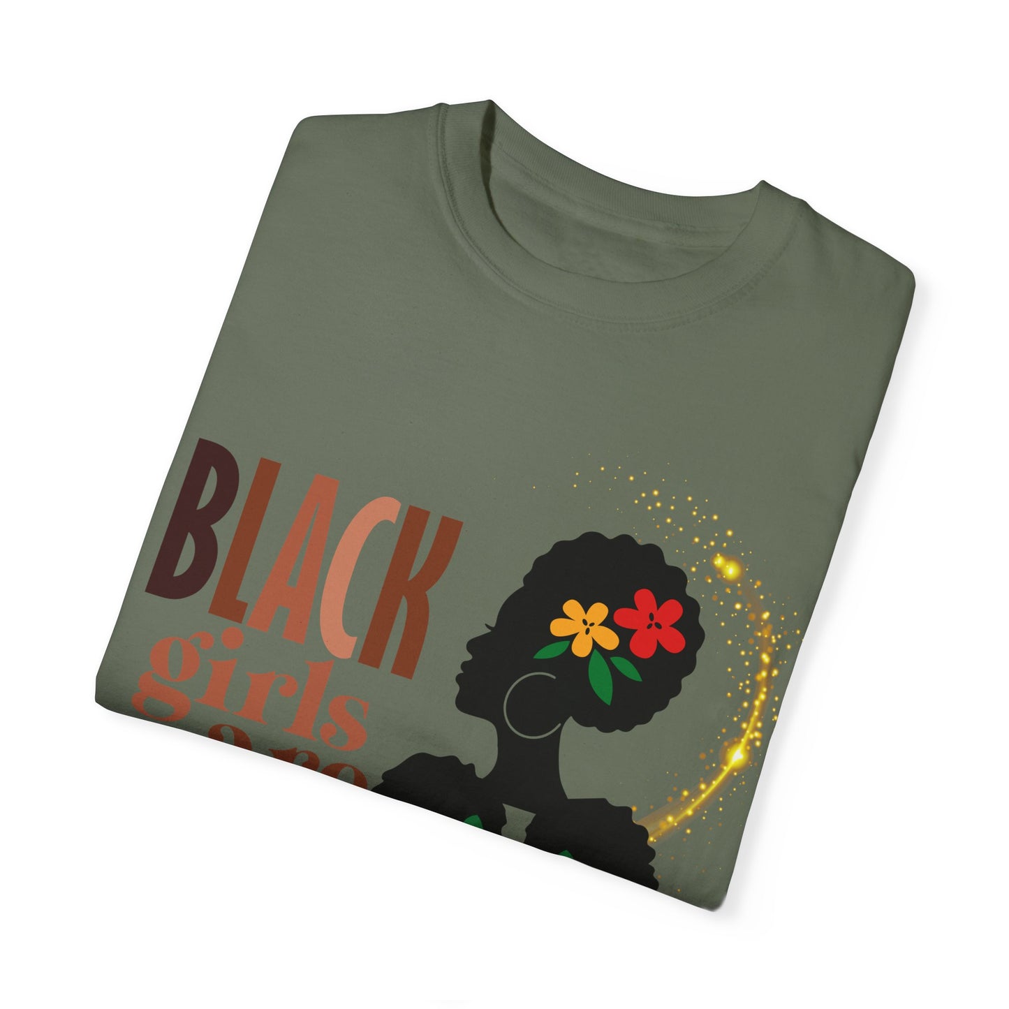 Black Girl Magic Unisex Garment-Dyed T-shirt, Mother's Day Gift, Matching Daughter T-shirt Sold Separately