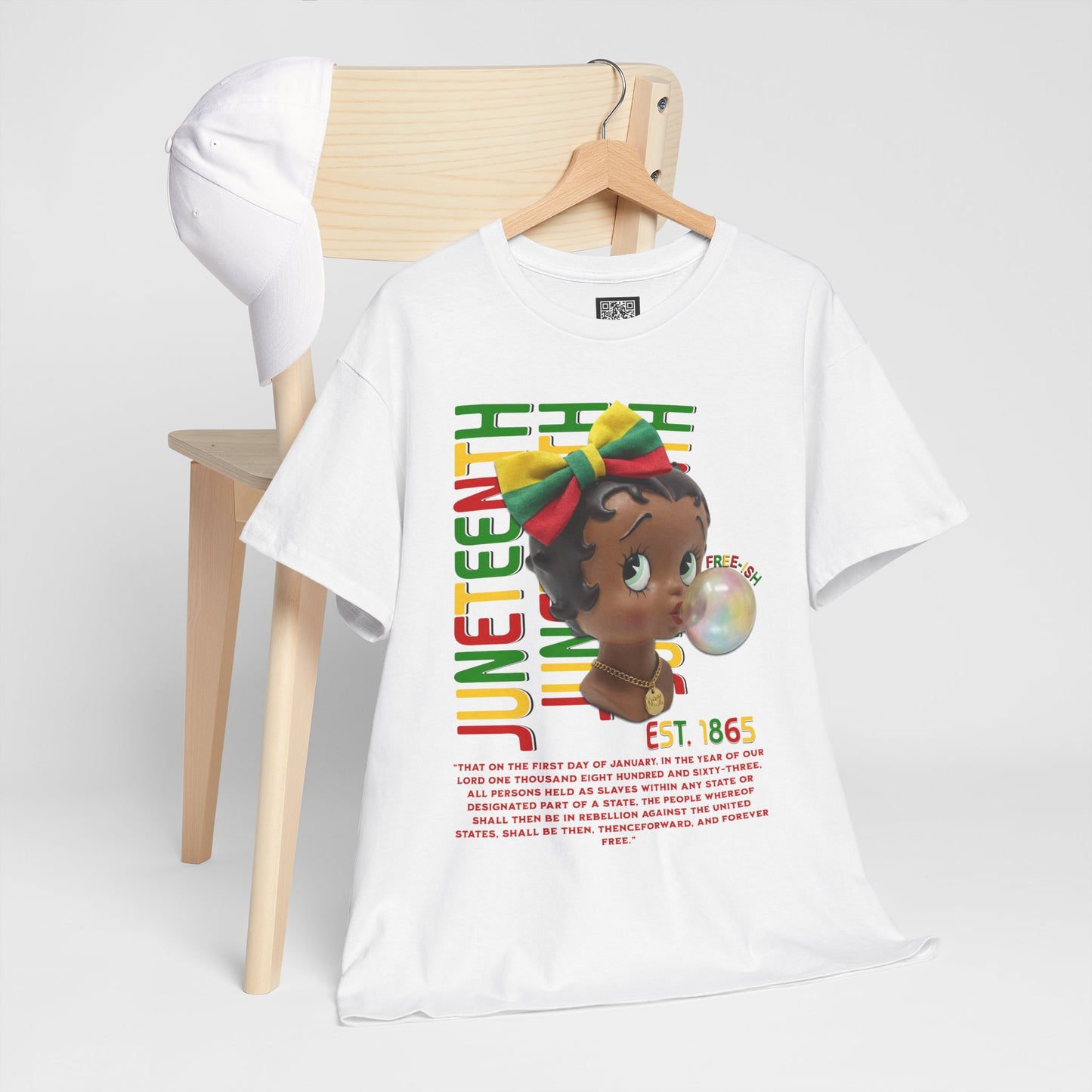 Juneteenth Betty Boop Graphic Tee — "Juneteenth Est. 1865" Celebration T-Shirt