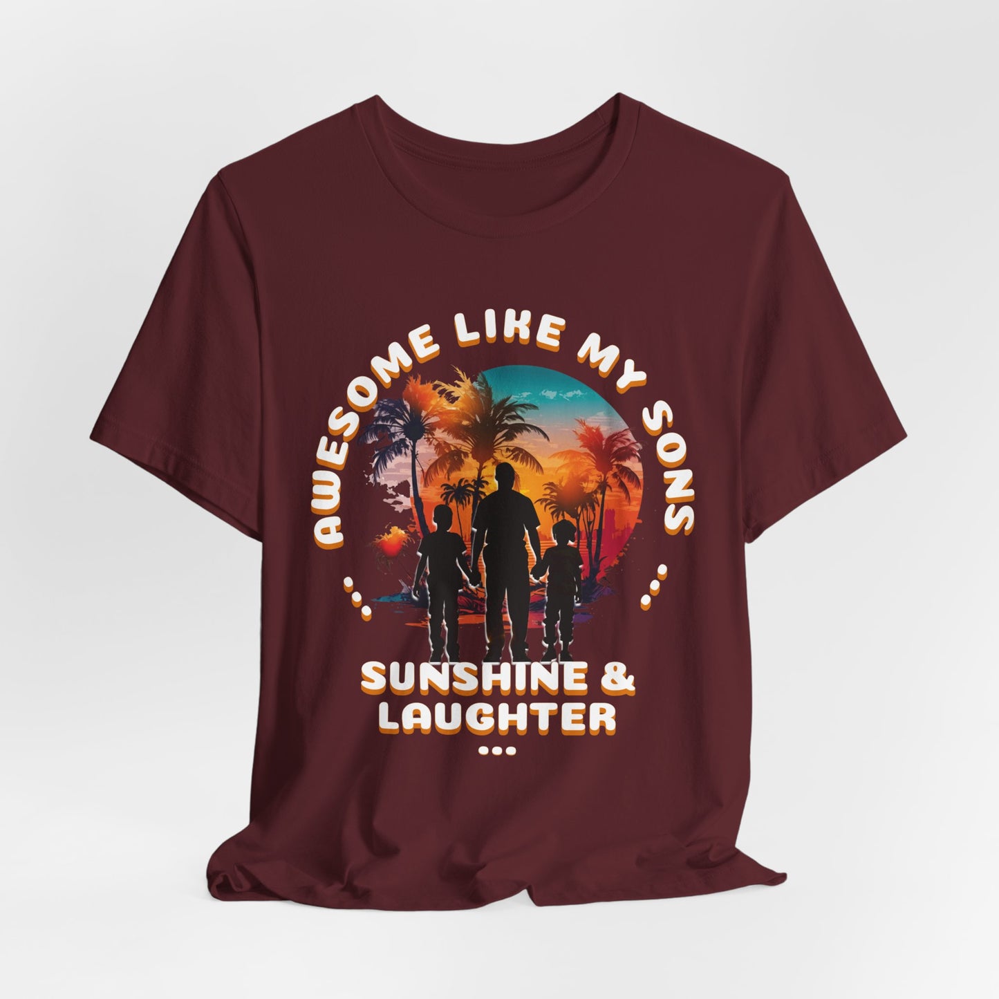 Sunshine & Laughter Tee - Unisex Jersey Short Sleeve Shirt, Gift for Parents, Summer Vibe T-Shirt, Family Trip Shirt, Vacation Apparel