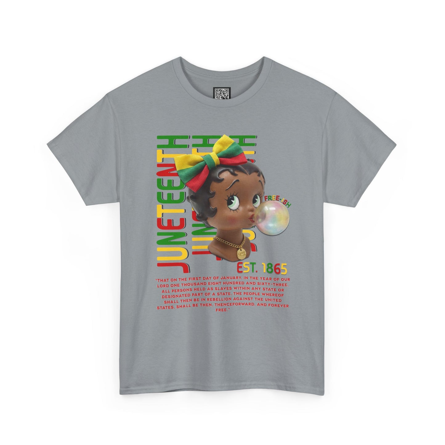 Juneteenth Betty Boop Graphic Tee — "Juneteenth Est. 1865" Celebration T-Shirt