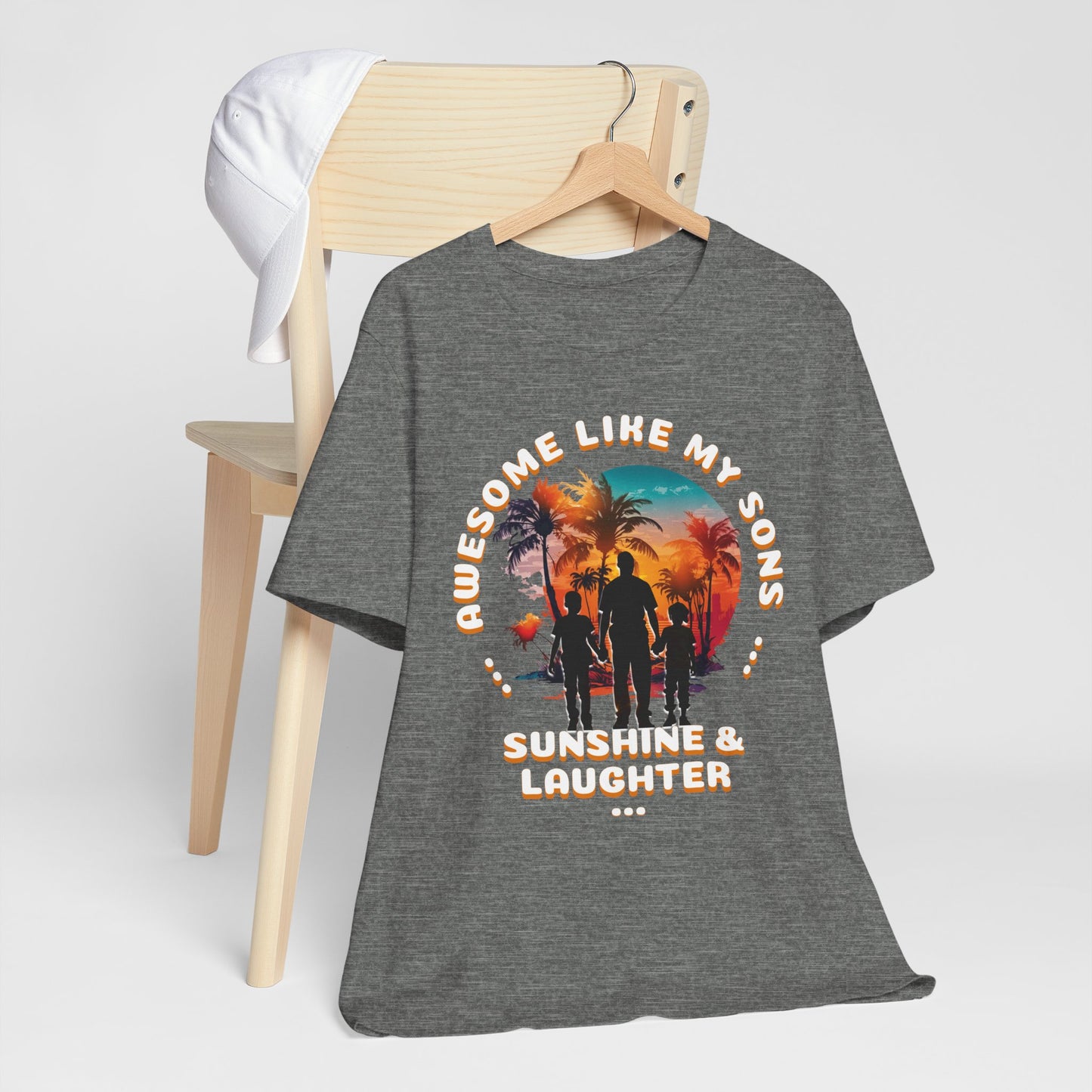 Sunshine & Laughter Tee - Unisex Jersey Short Sleeve Shirt, Gift for Parents, Summer Vibe T-Shirt, Family Trip Shirt, Vacation Apparel