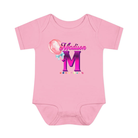 Personalized Infant Baby Rib Bodysuit, Custom Personalized Onesies for Boys and Girls, Colorful Baby Onesies, Personalized Baby Shower Gifts