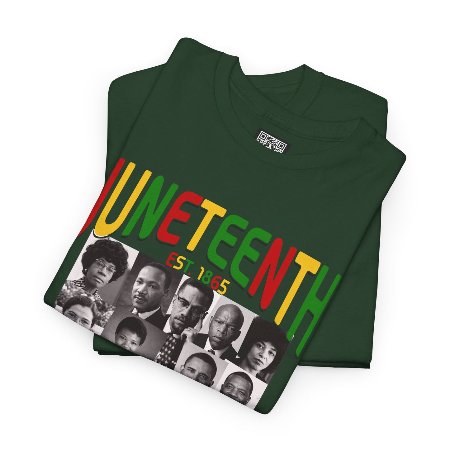 Juneteenth Celebration T-Shirt – "Let Freedom Ring" Colorful Chain Design (Est. 1865)