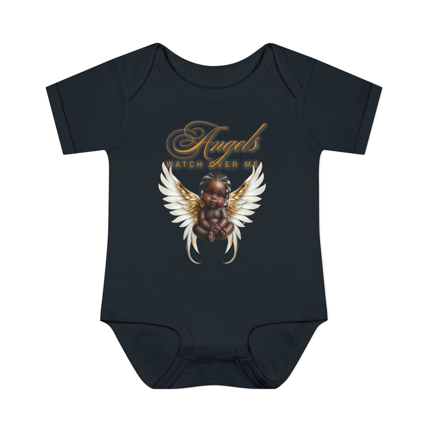 Angel Watch Over Me Infant Bodysuit – Adorable Baby Outfit for Newborns, Divine Guidance Baby Onesies, Religious Baby Onesies