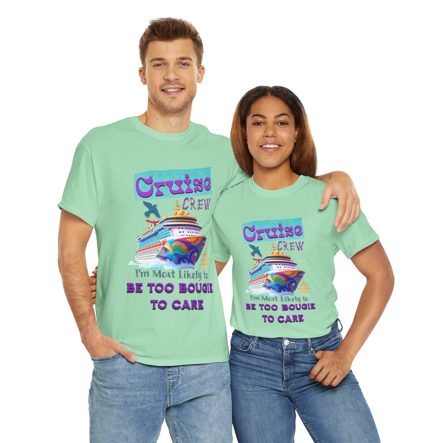 Cruise Crew Tee: Be Too Bougie to Care, Vacation Outfits, Nautical Shirt, Travel Gift, Summer Apparel, T-Shirt for the Bougie One