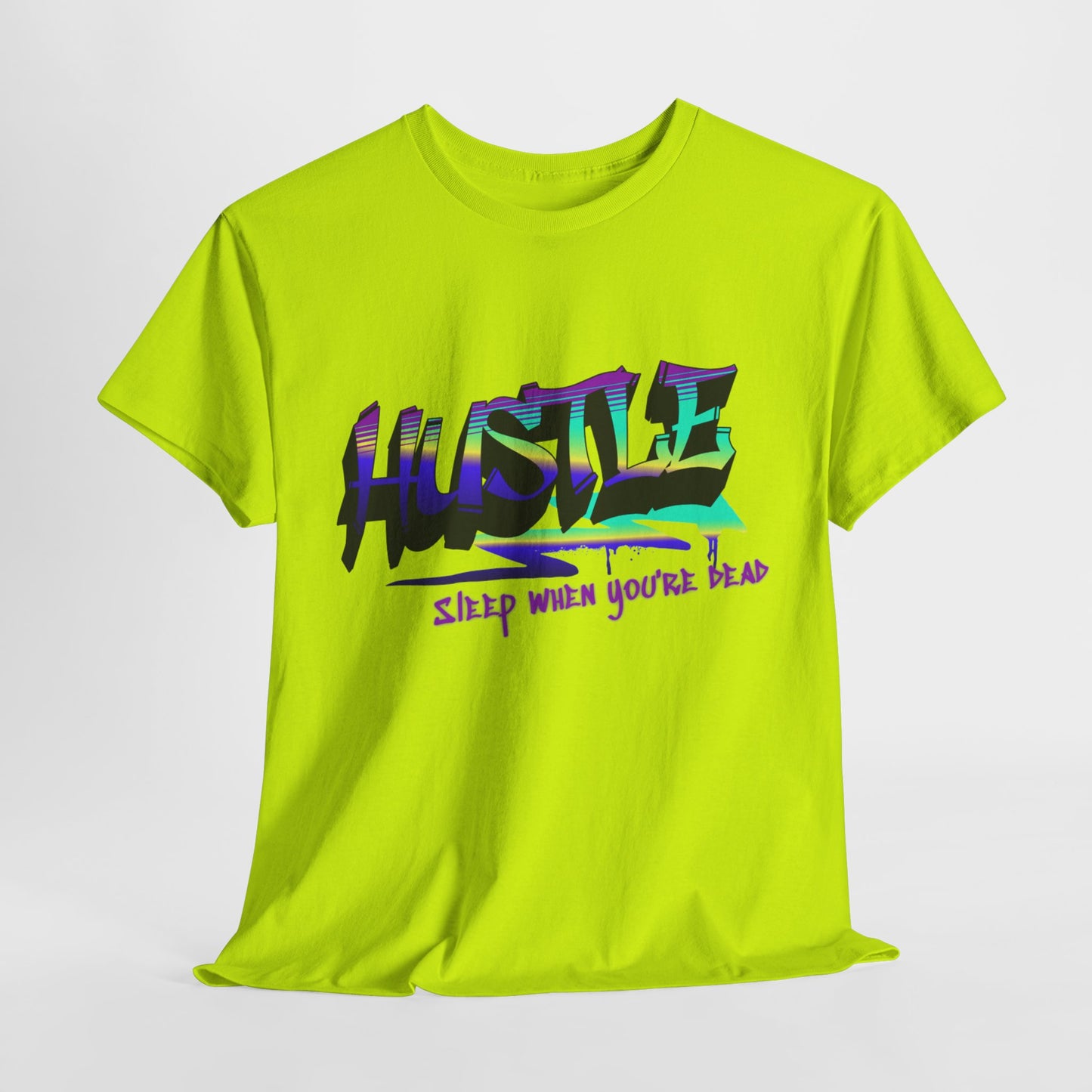 Hustle Hard - Vibrant Graffiti Design, Graffiti-Inspired Art, Motivational Merchandise, Entrepreneur Lifestyle Apparel, Unisex Motivational Gift