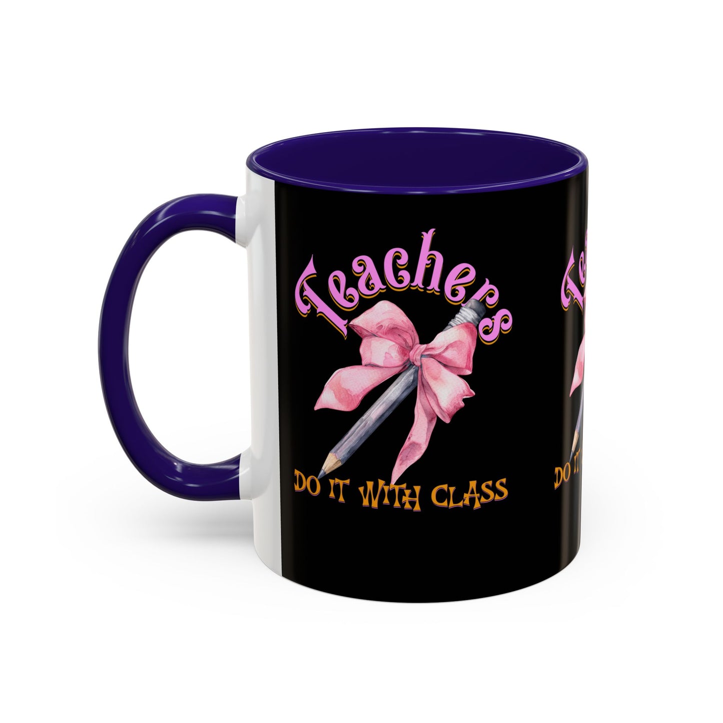 Colorful Mugs (11oz, 15oz), Teacher Appreciation Gift, Cute Gift for Teachers, Coffee Mug for Teachers, Coquette Bow Coffee Mug