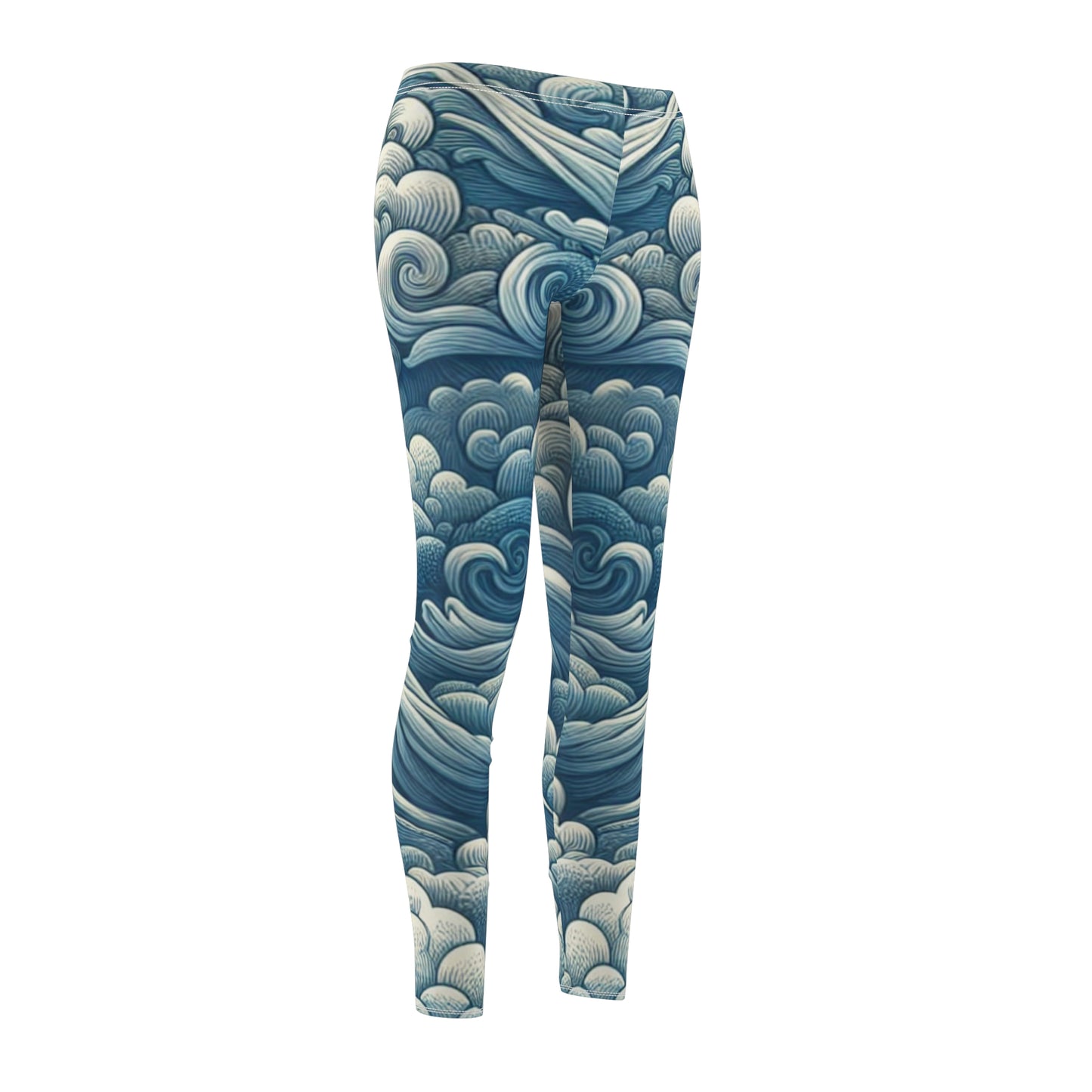 Stylish Women's Cloud Pattern Leggings, Casual Wear Leggings, Yoga Pants, Activewear, Unique Gift for Her, Cute Women Activewear