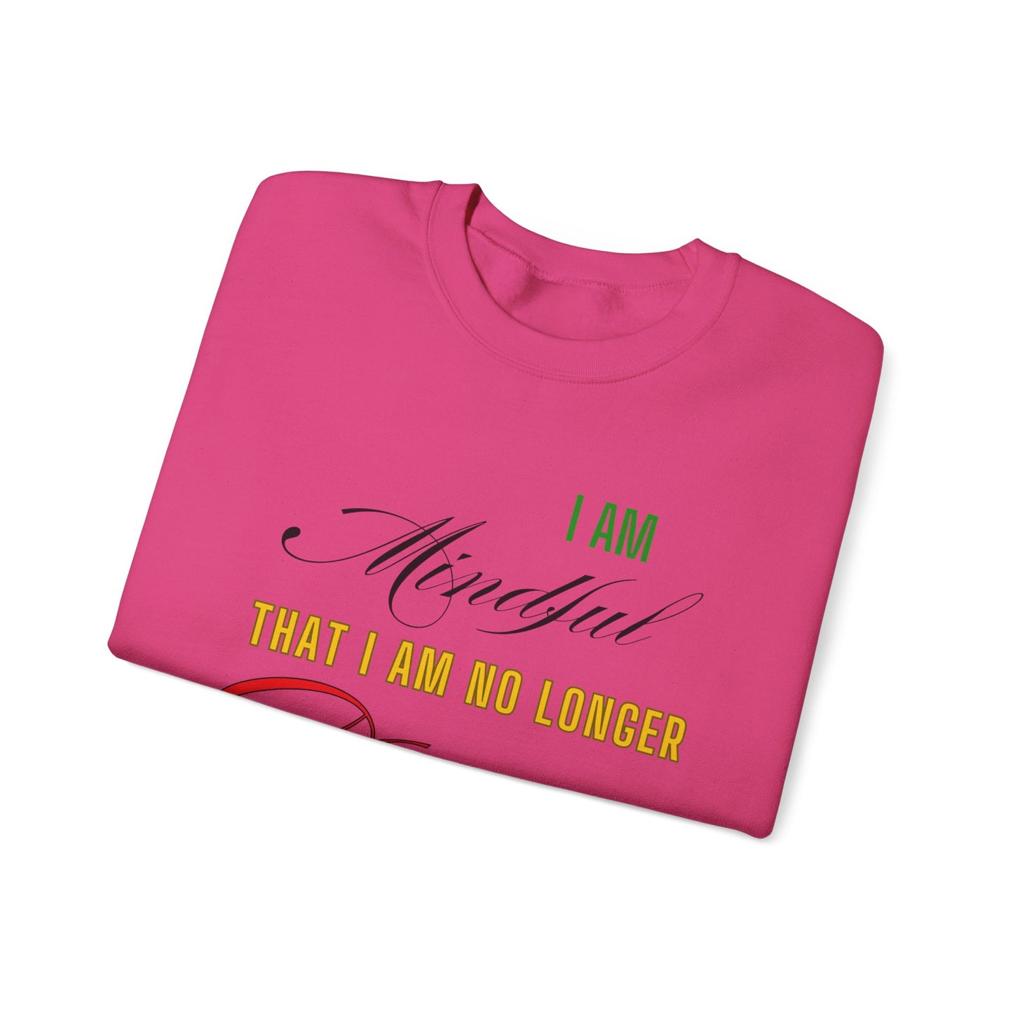 "Mindful But Not Demure" Heavy Blend™ Crewneck Sweatshirt, Demure Shirt, Funny Trendy Shirt, Viral Meme Shirt, Female Empowerment Shirt, Very Demure Very Mindful Very Cutesy, Minimalist Style
