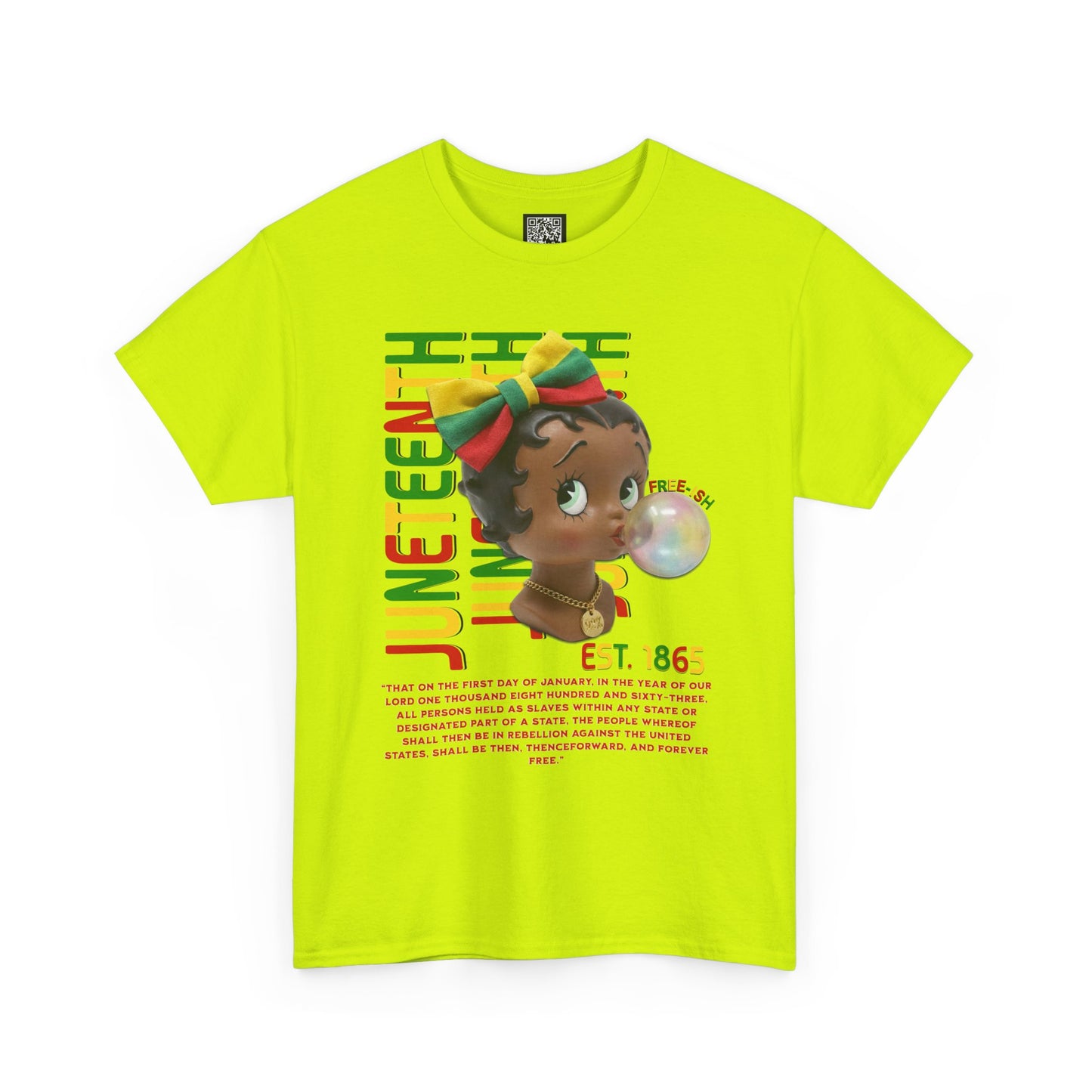 Juneteenth Betty Boop Graphic Tee — "Juneteenth Est. 1865" Celebration T-Shirt