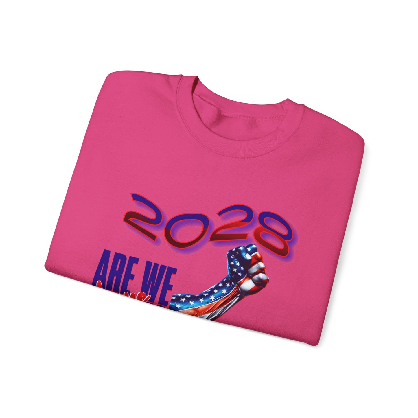 Are We There Yet 2028? - Patriotic Determination Design, American Flag Art, Political Statement Graphic Shirt, Activism and Patriotism Tees