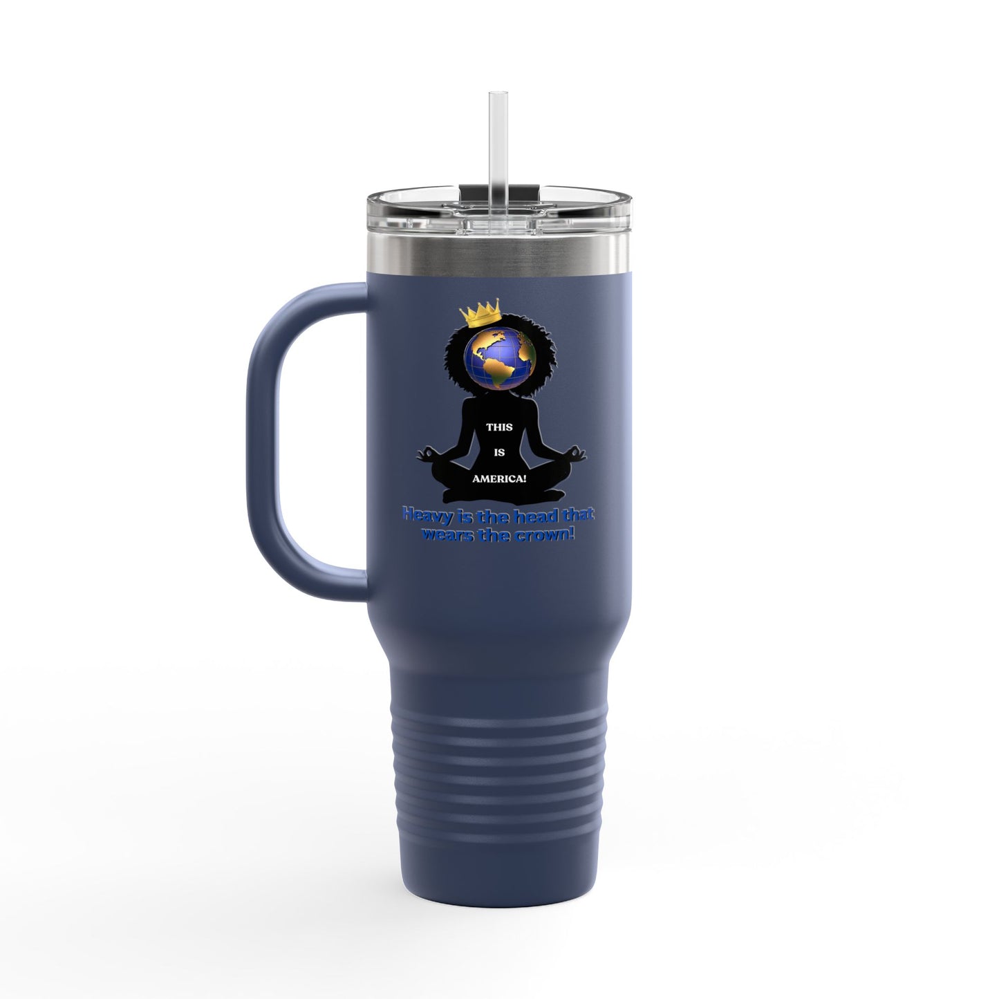 "Heavy is the Head" Polar Camel 40oz Tumbler, 40oz Stainless Steel Tumbler