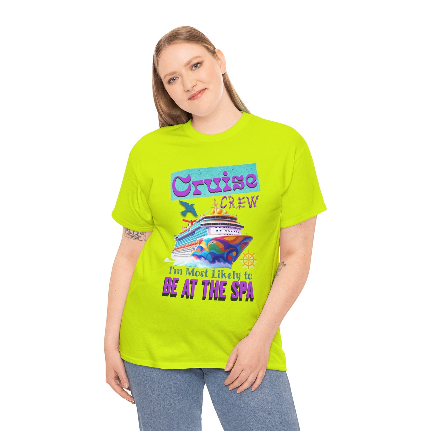 Cruise Crew Unisex Tee - Spa Day Vibes, Cruise Vacation T-Shirt, Funny Group Travel Apparel, Cruise Wear, Summer Fun Shirt