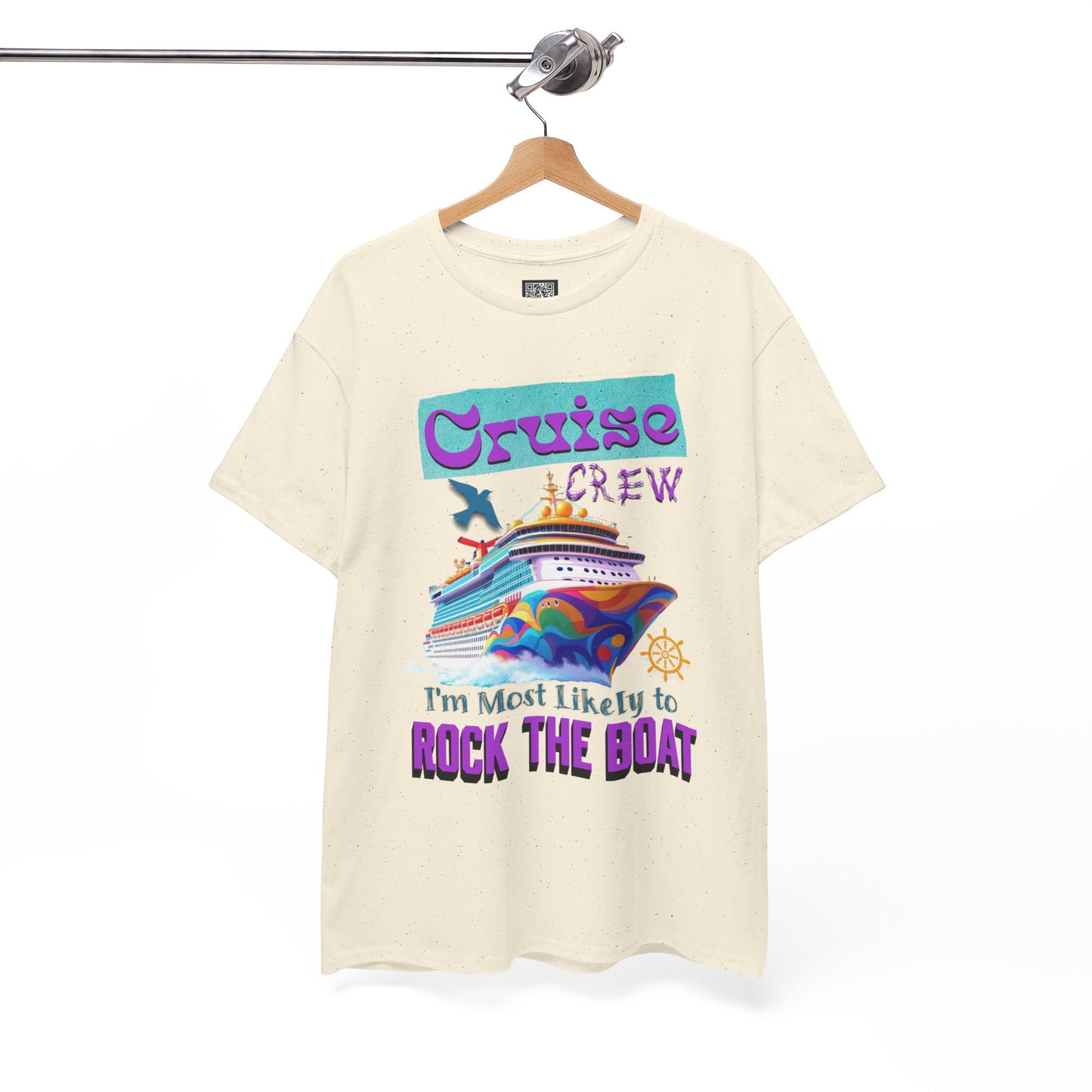 Cruise Crew Unisex Heavy Cotton Tee - Perfect for Cruise Lovers, Cruise Vacation, Summer Adventures, Nautical Theme, Gift Idea