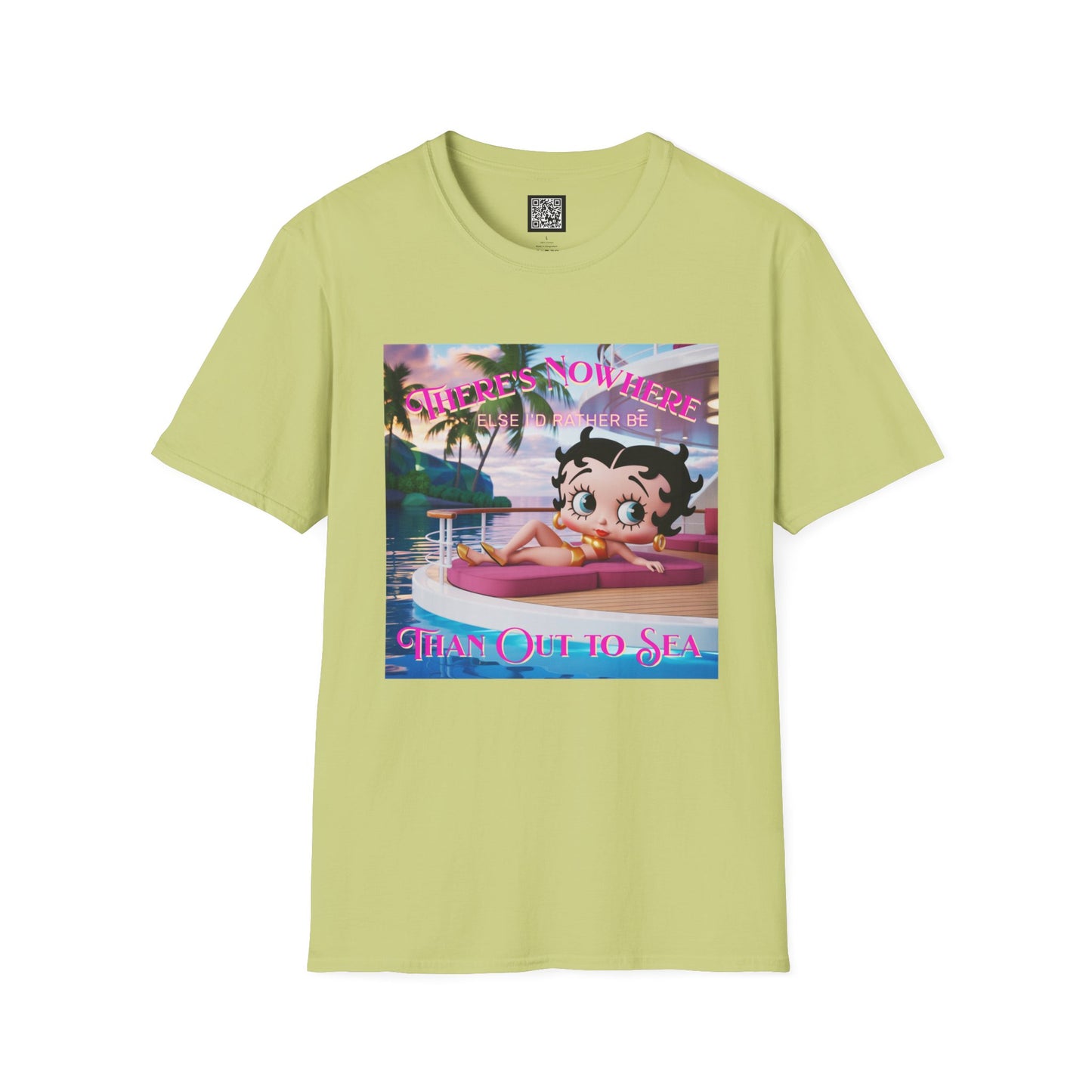 Betty Boop Tropical Unisex T-Shirt, Beach Lover Tee, Summer Vibes Shirt, Retro Cartoon Apparel, Gifts for Her, Fun Vacation Top
