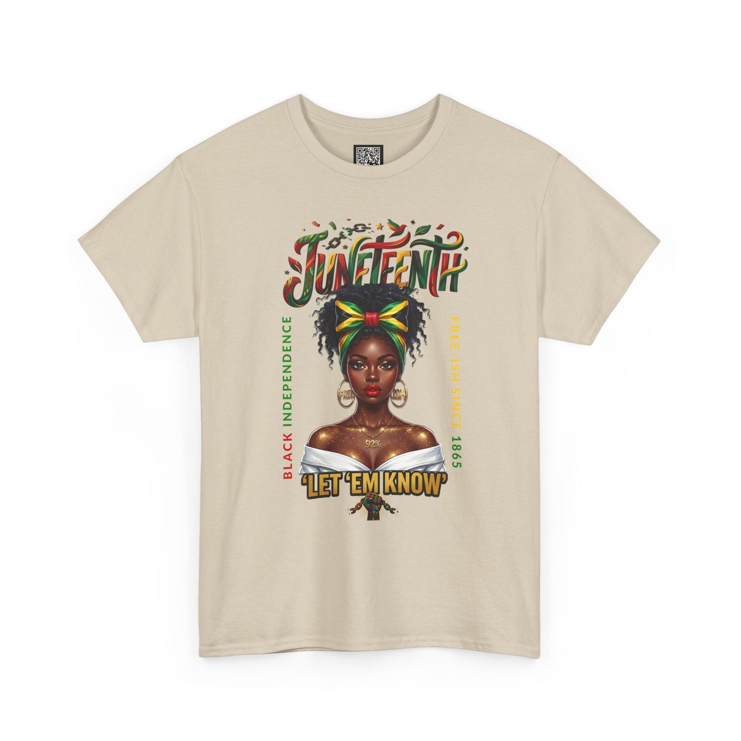 Juneteenth Celebration Tee — "Let 'Em Know" Afrocentric Graphic Shirt