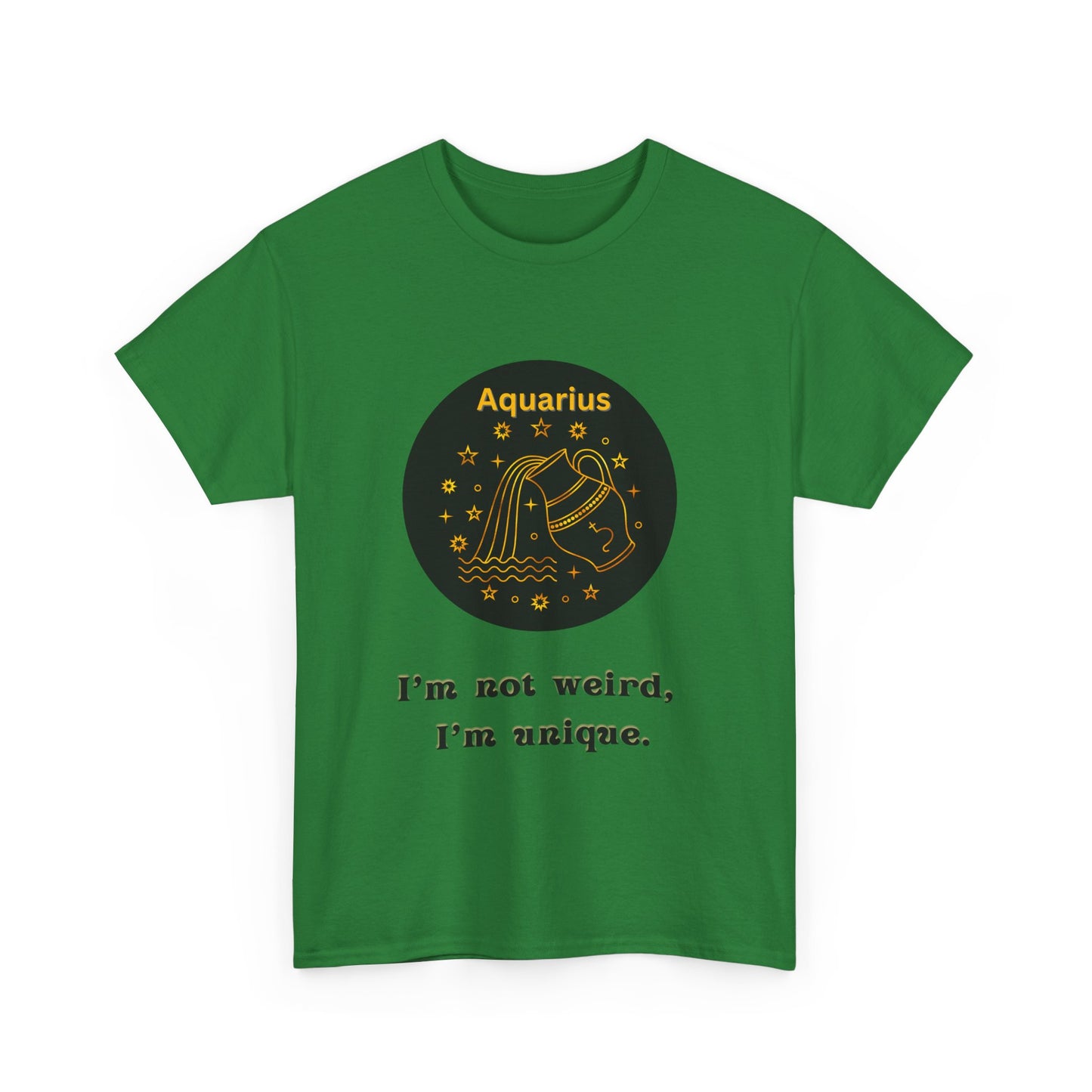 Aquarius T-Shirt, Aquarius Horoscope Gifts, Birth Month Gifts, Zodiac Sign T-Shirt Gifts, Astrology T-Shirt, Unisex Heavy Cotton Tee
