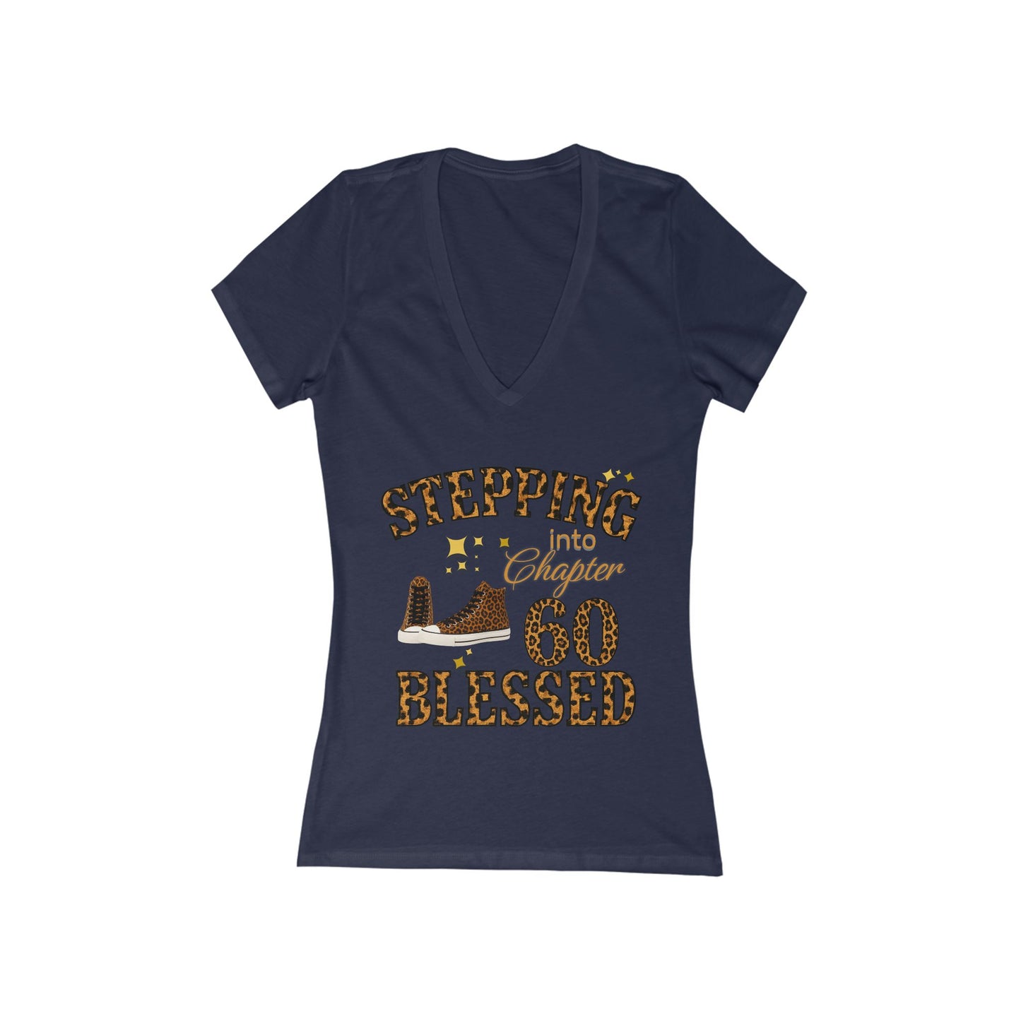 Stepping Into Chapter 60 Blessed V-Neck Tee