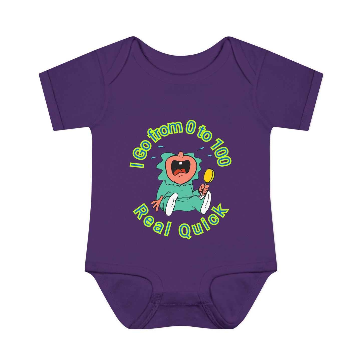 Funny Baby Onesies from 0 to 24 Months, Cute Colorful Baby Onesies for Boy or Girl, From 0 to 100 Real Quick, Newborn Baby Shower Gifts