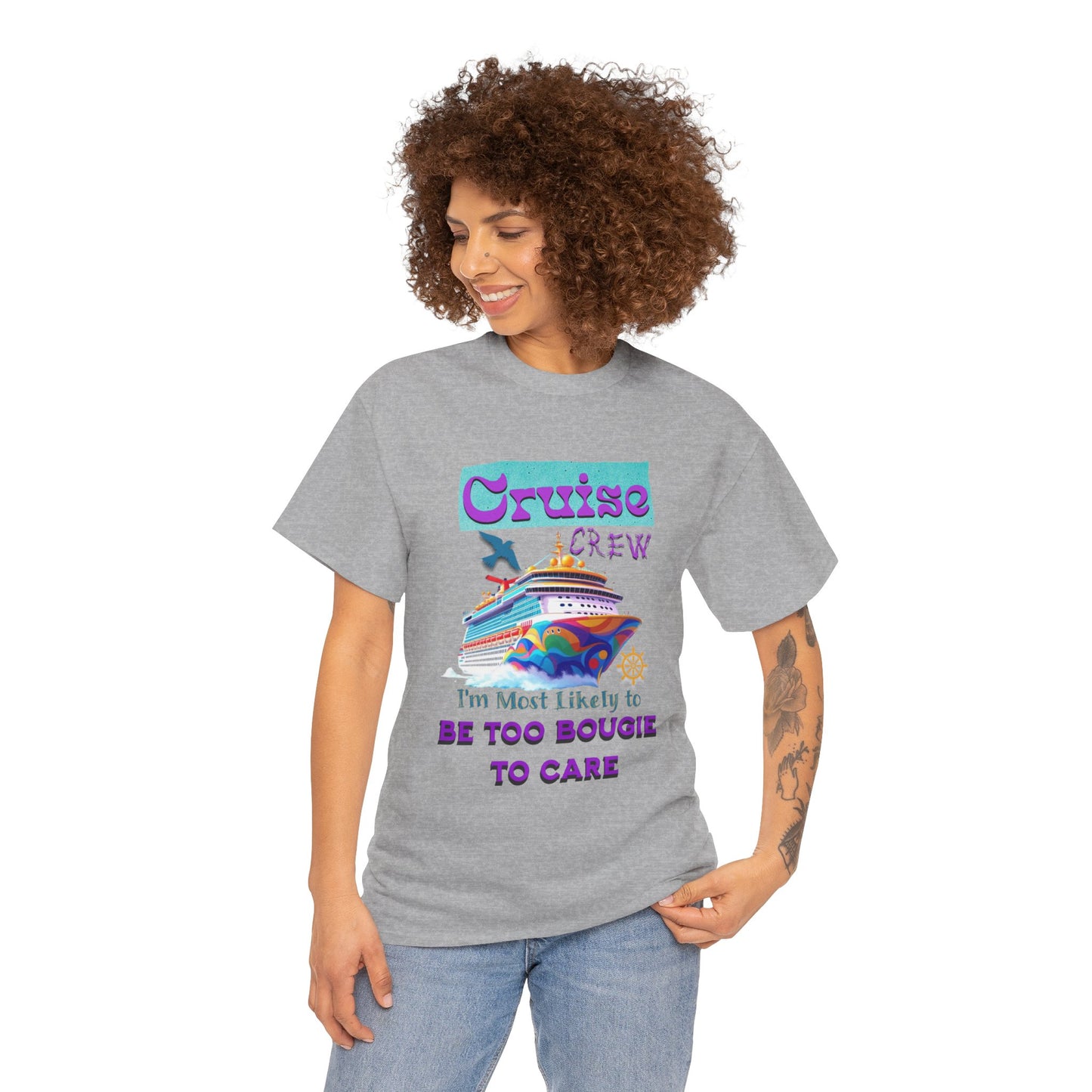 Cruise Crew Tee: Be Too Bougie to Care, Vacation Outfits, Nautical Shirt, Travel Gift, Summer Apparel, T-Shirt for the Bougie One