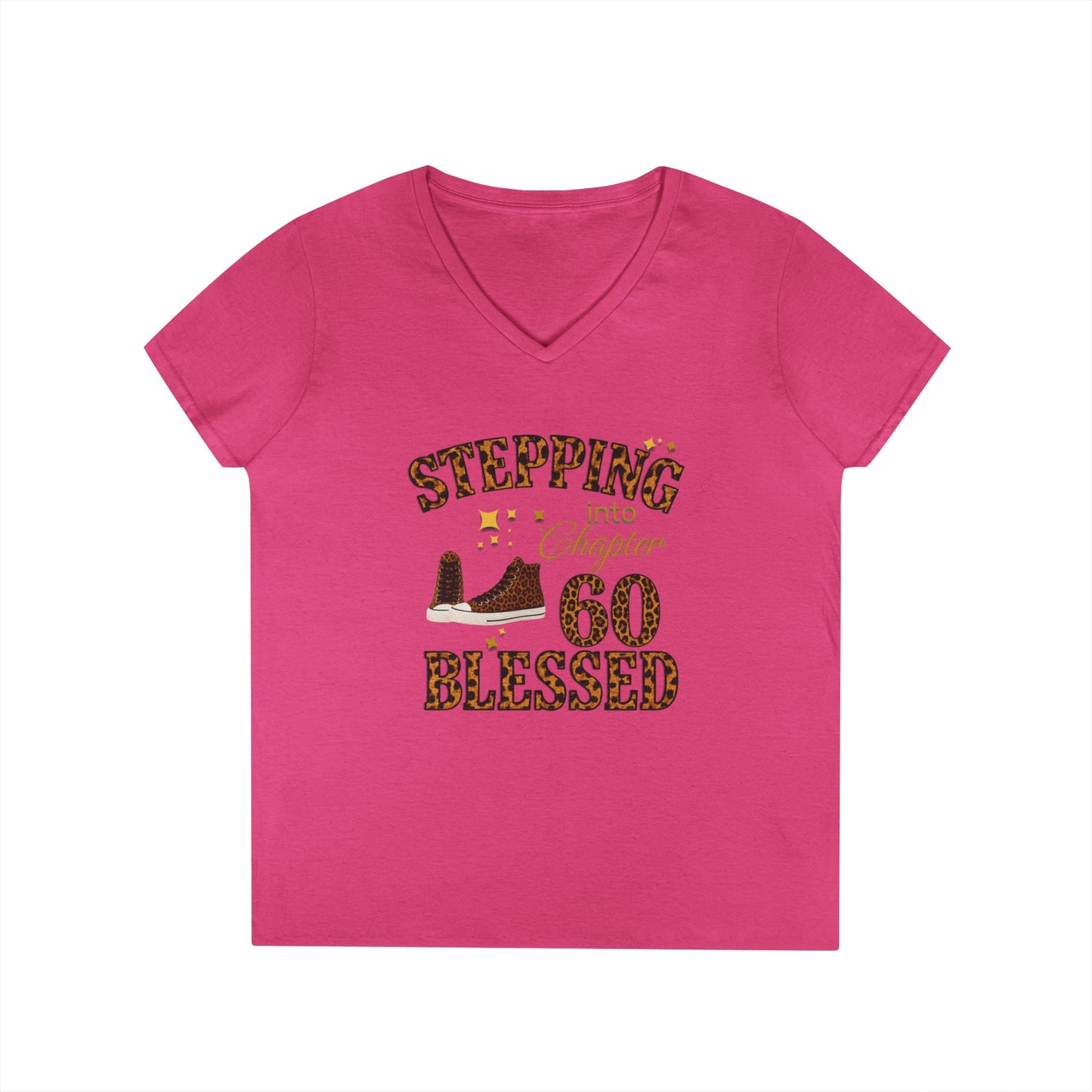 Stepping into Chapter 60 Blessed V-Neck Tee