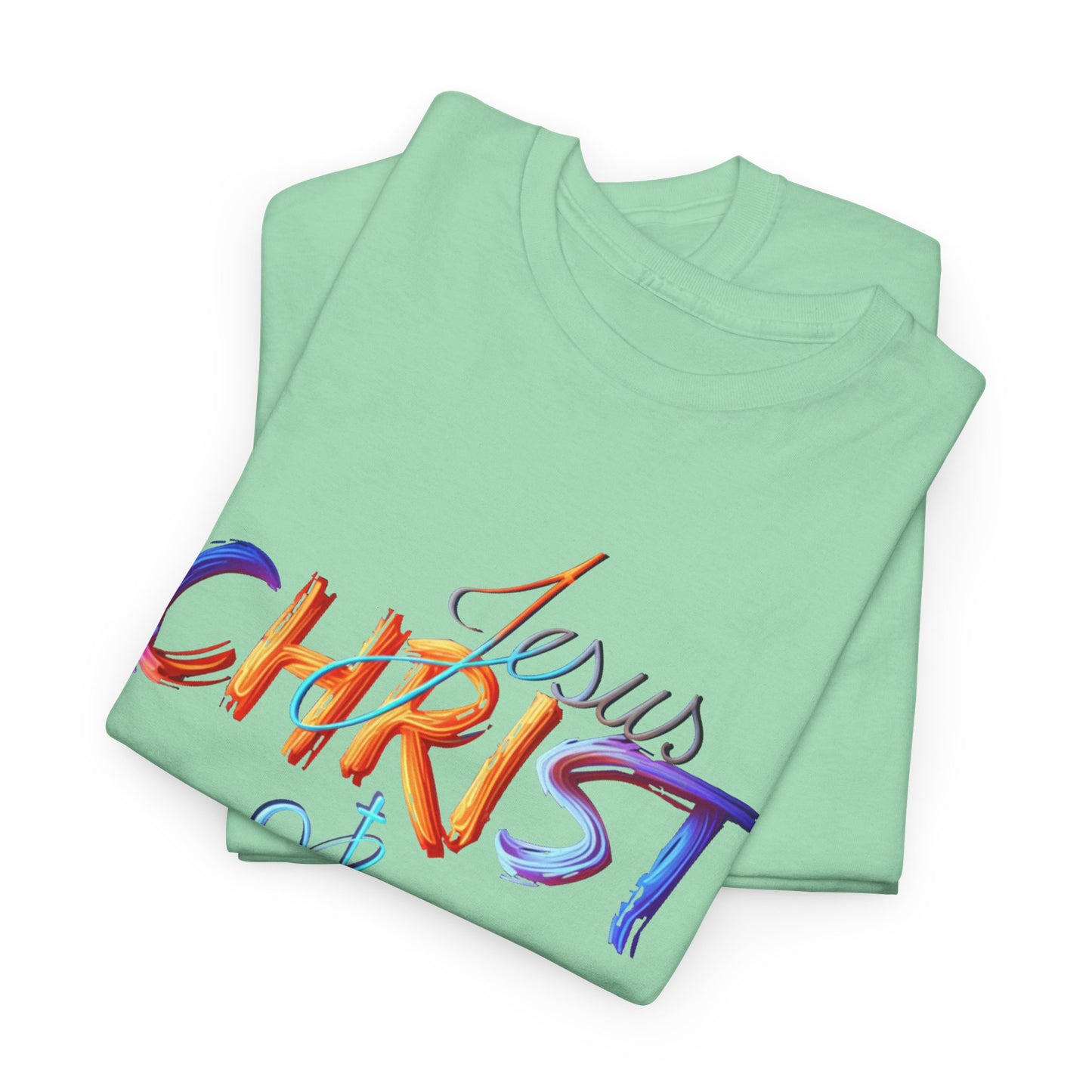Jesus Christ Shirt, Faith & Light T-shirt, Christian Apparel, Bold Christian Graphics, Christian Gift, Faith-Based Art, Gospel Merchandise