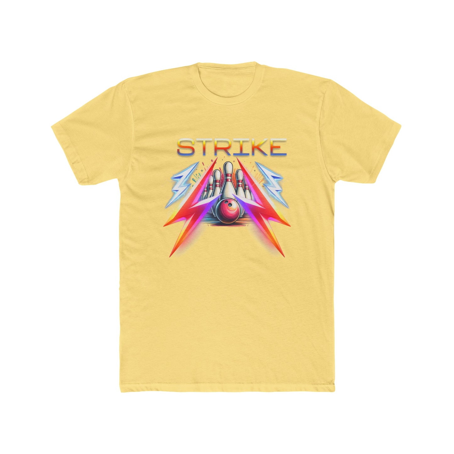Retro Bowling Strike Unisex Cotton Crew Tee, When You Roll Up and Show Out on the Lanes, Strike Bowling T-Shirt for Men and Women