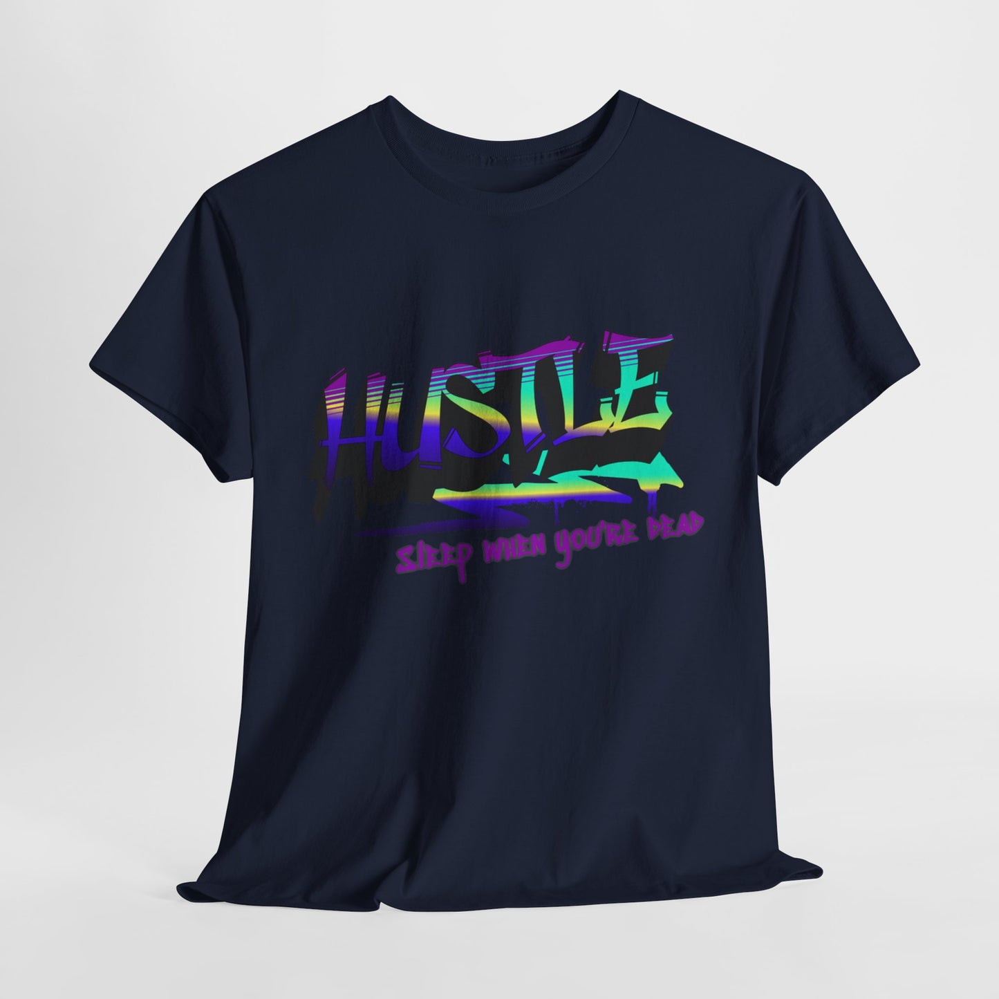 Hustle Hard - Vibrant Graffiti Design, Graffiti-Inspired Art, Motivational Merchandise, Entrepreneur Lifestyle Apparel, Unisex Motivational Gift