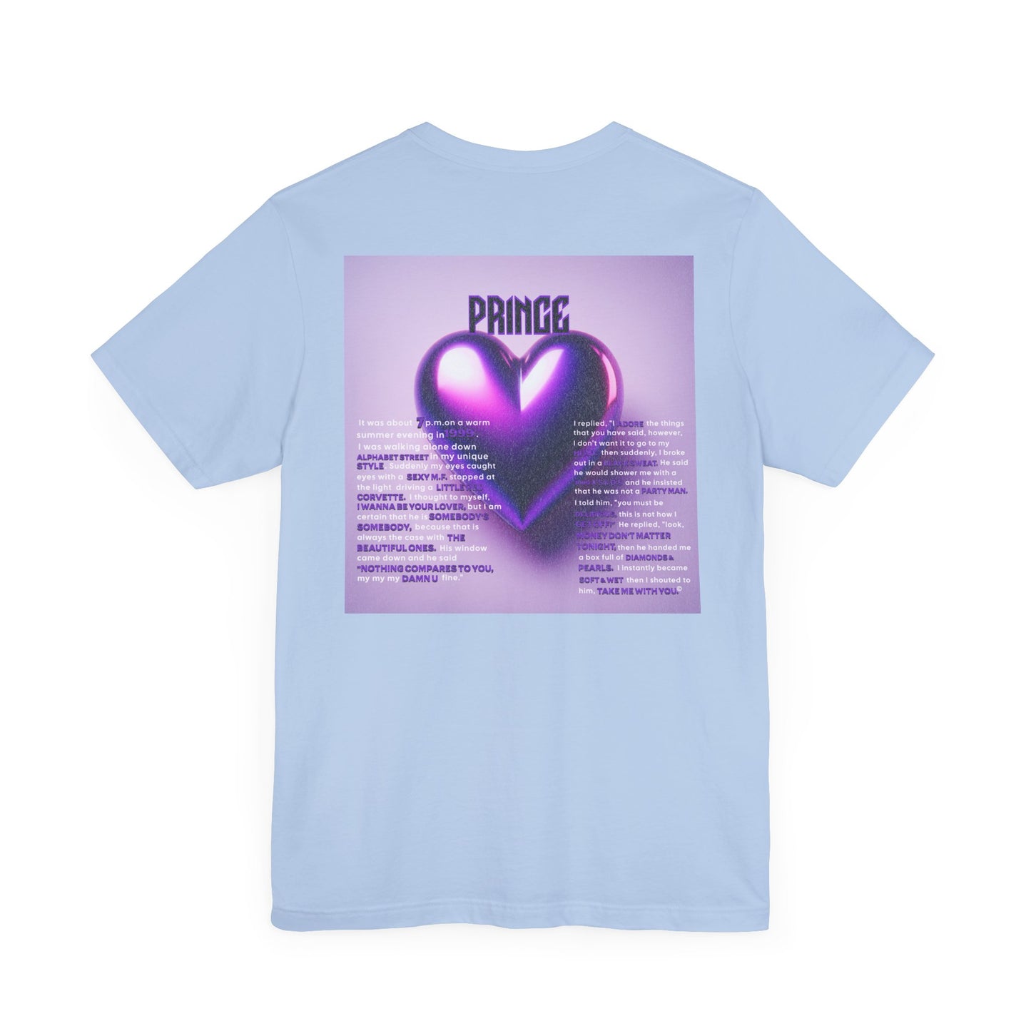 Prince Tribute Unisex Tee - Stylish Band Shirt, Music Lover Gift, Festival Wear, Retro Fashion, Unique Graphic Tee, Prince Song Collaboration
