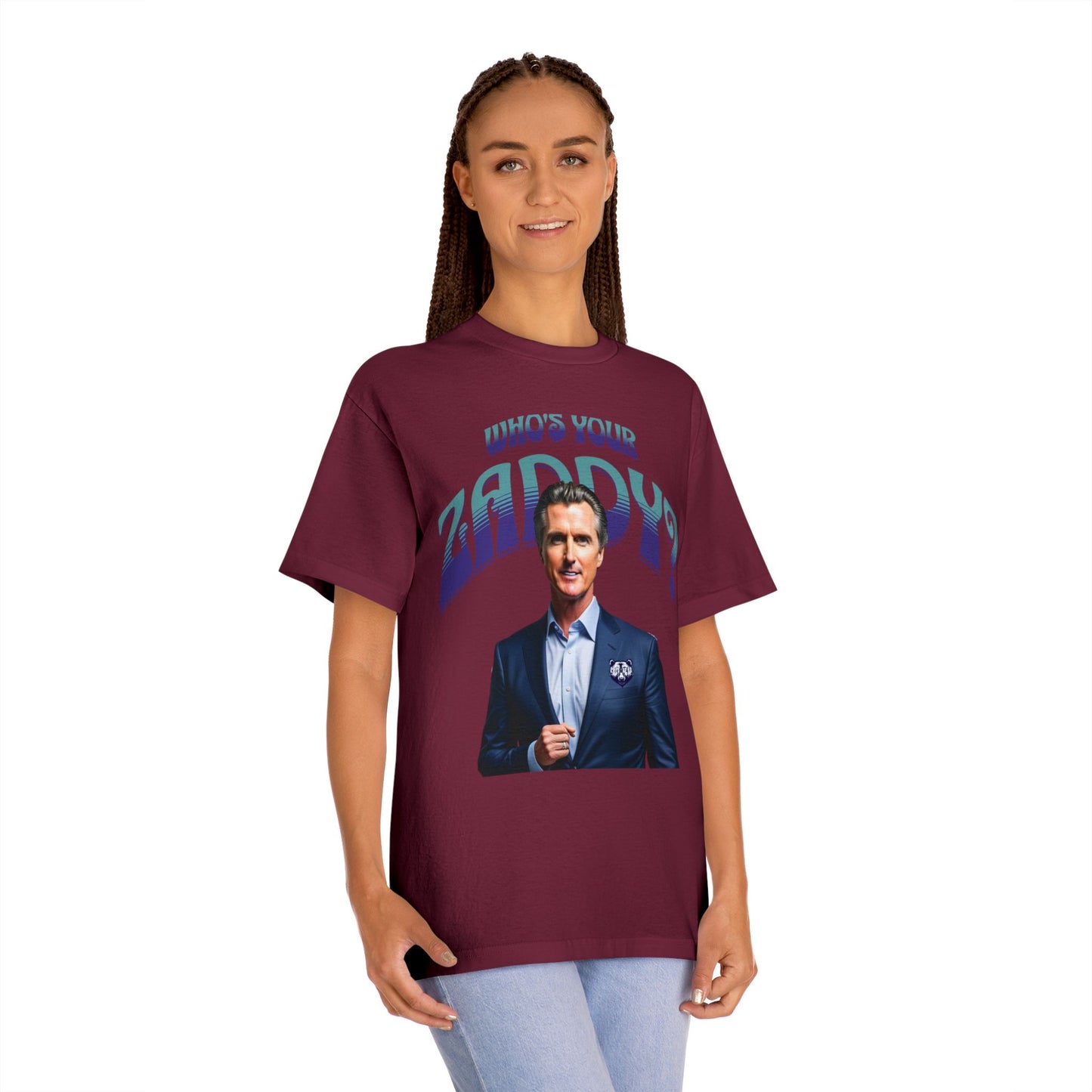 Who's Your Daddy? Funny Classic Tee, Funny Zaddy Gift, Gavon Newsome Tee Shirt, Dad Humor Apparel, Trendy Gavon T-Shirt, Political Tees