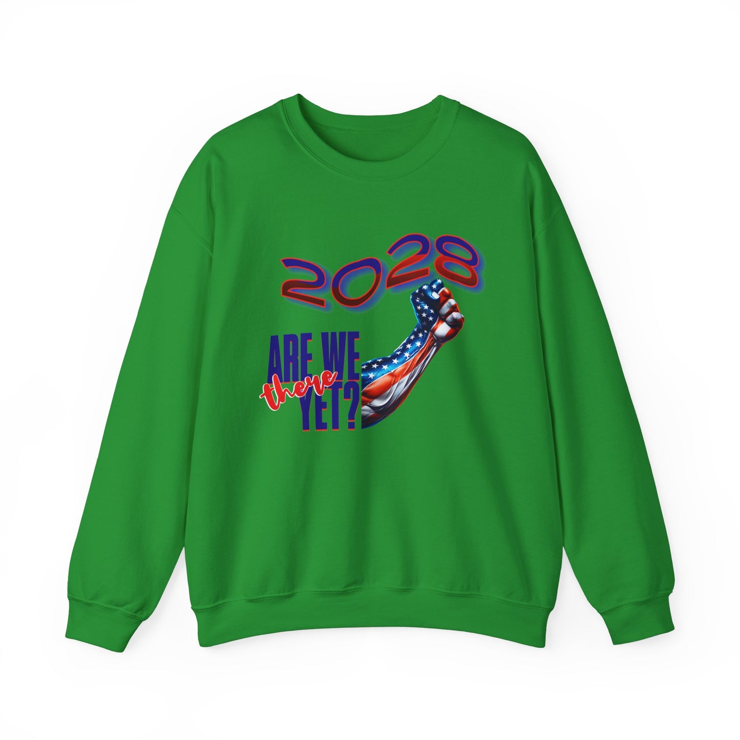 Are We There Yet 2028? - Patriotic Determination Design, American Flag Art, Political Statement Graphic Shirt, Activism and Patriotism Tees