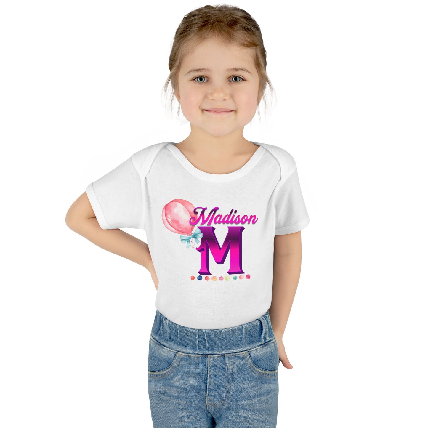 Personalized Infant Baby Rib Bodysuit, Custom Personalized Onesies for Boys and Girls, Colorful Baby Onesies, Personalized Baby Shower Gifts