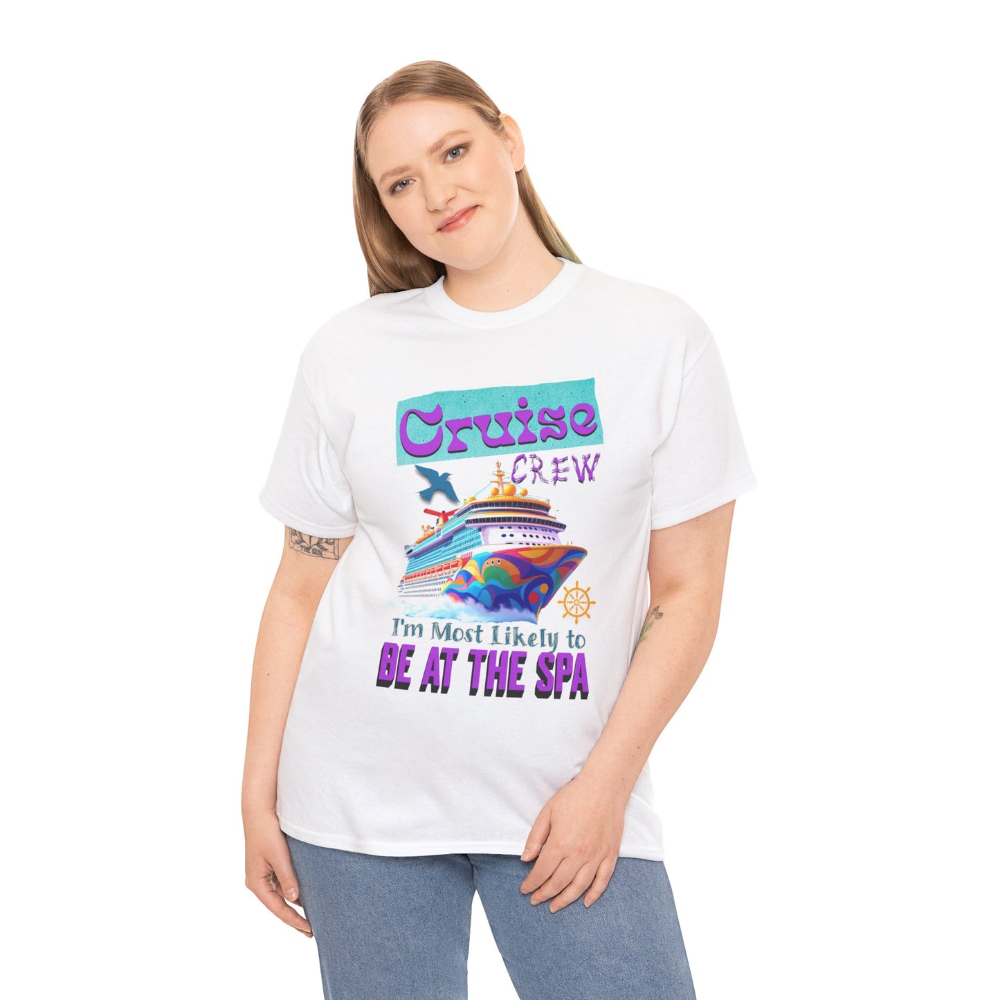 Cruise Crew Unisex Tee - Spa Day Vibes, Cruise Vacation T-Shirt, Funny Group Travel Apparel, Cruise Wear, Summer Fun Shirt