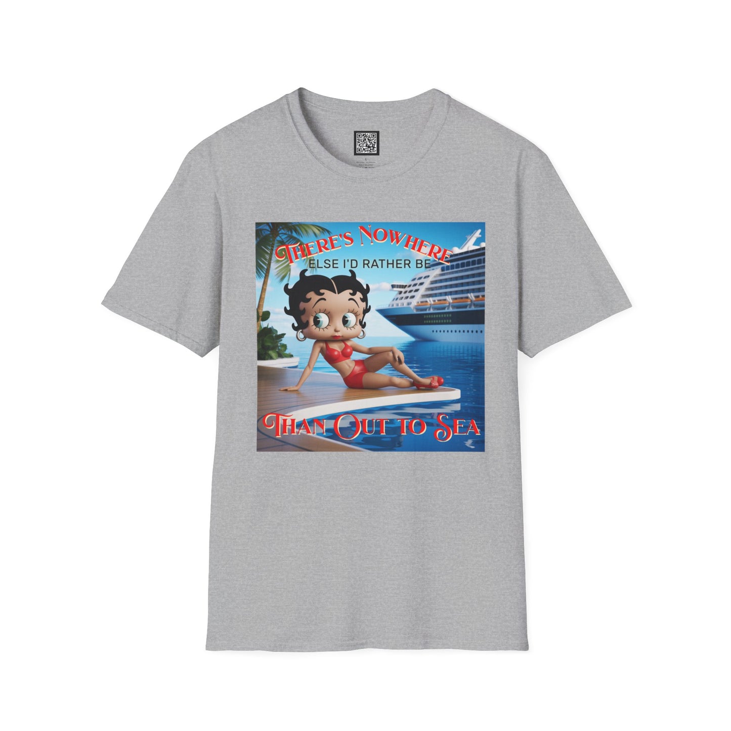 Betty Boop Cruisin' Vintage T-Shirt, Retro Beach Tee, Cute Cruise Themed Summer Fun Shirt, Vacation Outfit, Bettsie Style Clothing