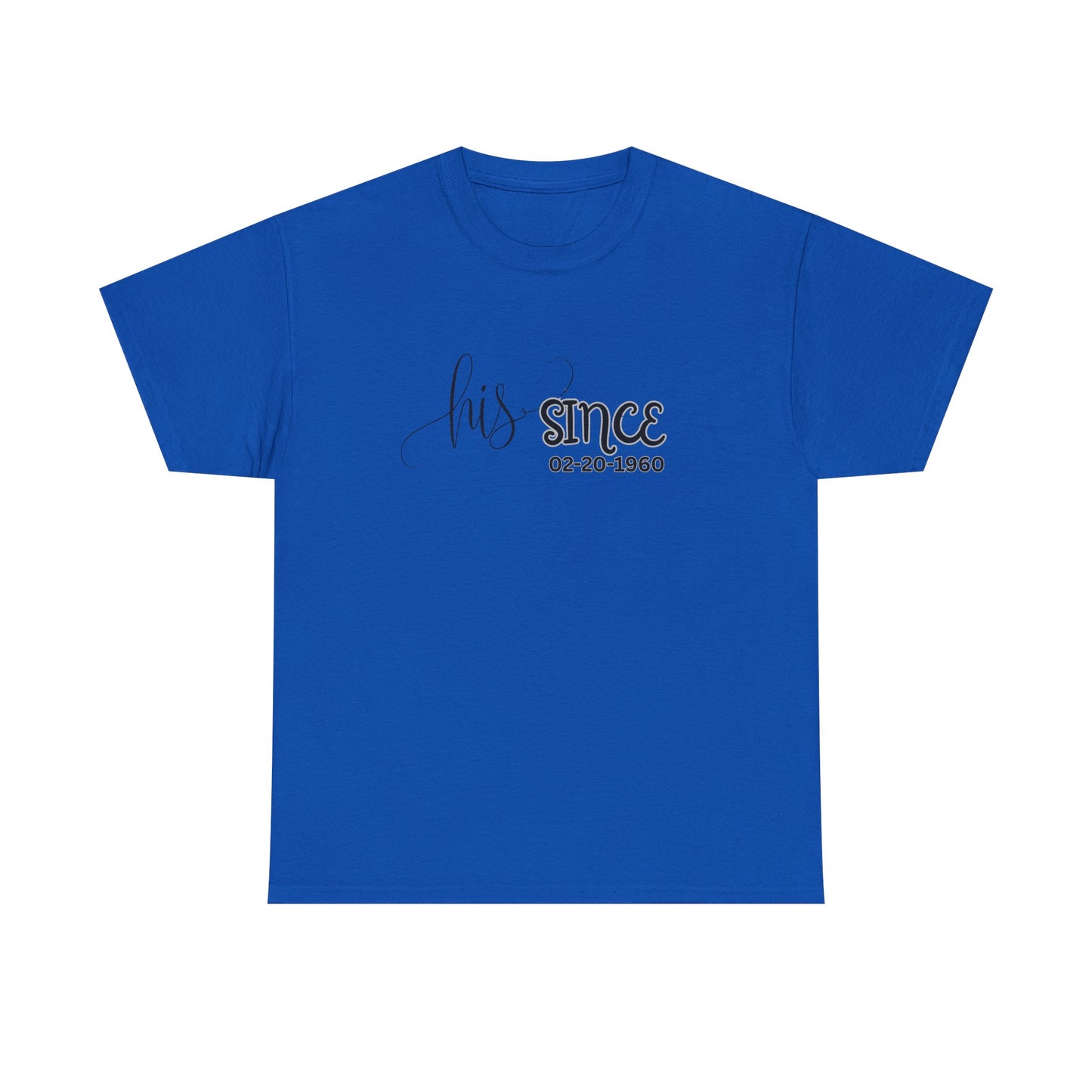 Personalized His and Hers Valentine T-Shirts, Custom Valentine T-Shirts, Unisex Valentine T-Shirts, T-Shirts for Couples, (Hers Solid Separately)