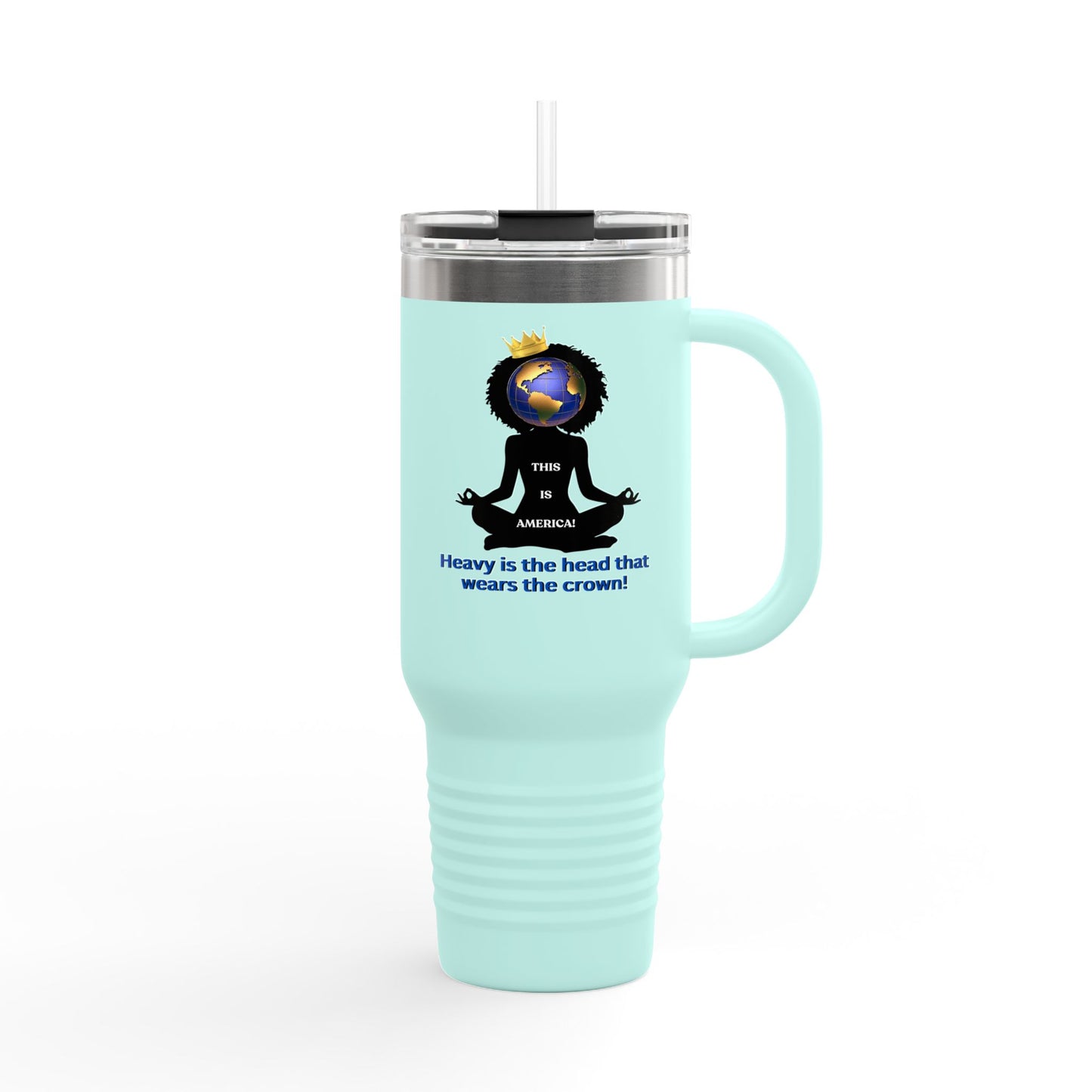"Heavy is the Head" Polar Camel 40oz Tumbler, 40oz Stainless Steel Tumbler