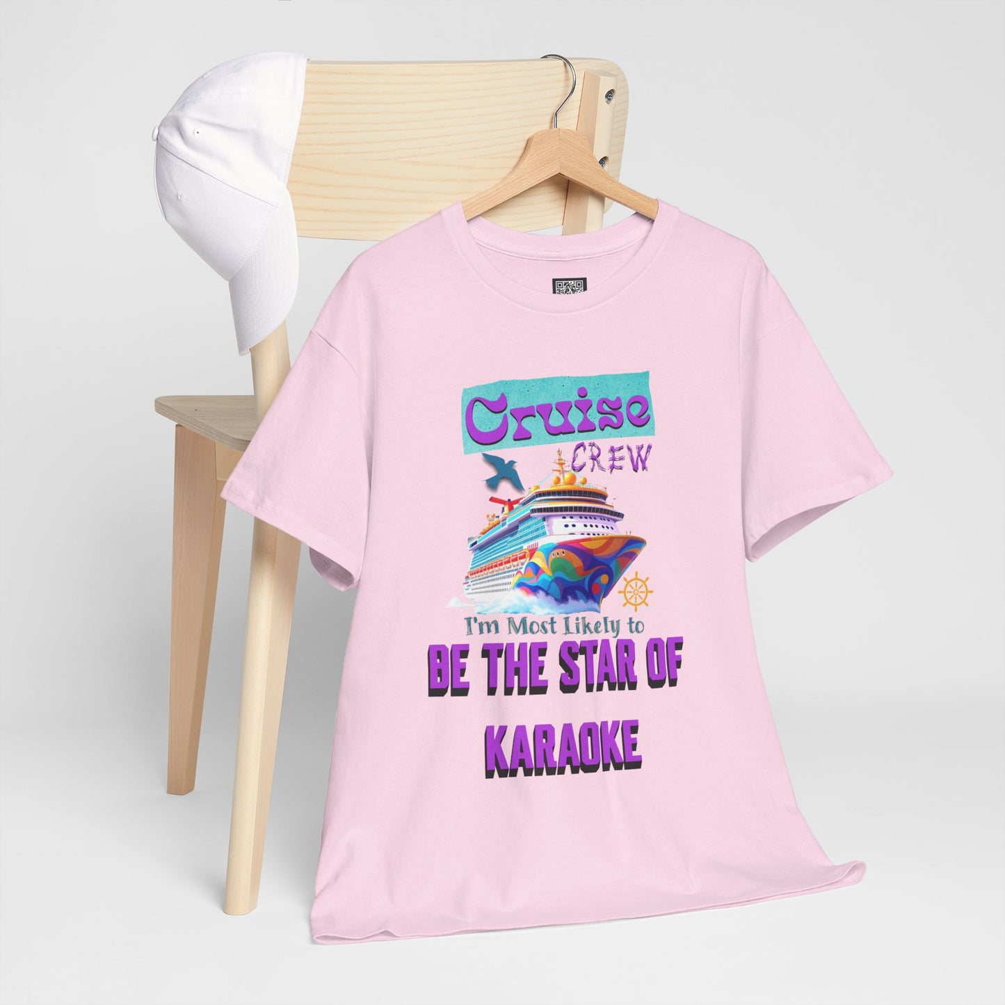 Cruising Karaoke Unisex Tee - Fun Cruise Travel Shirt, Cruise Vacation Outfit, Cruise Summer Party Gear, Gift for Cruise Lovers, Funny Shirt