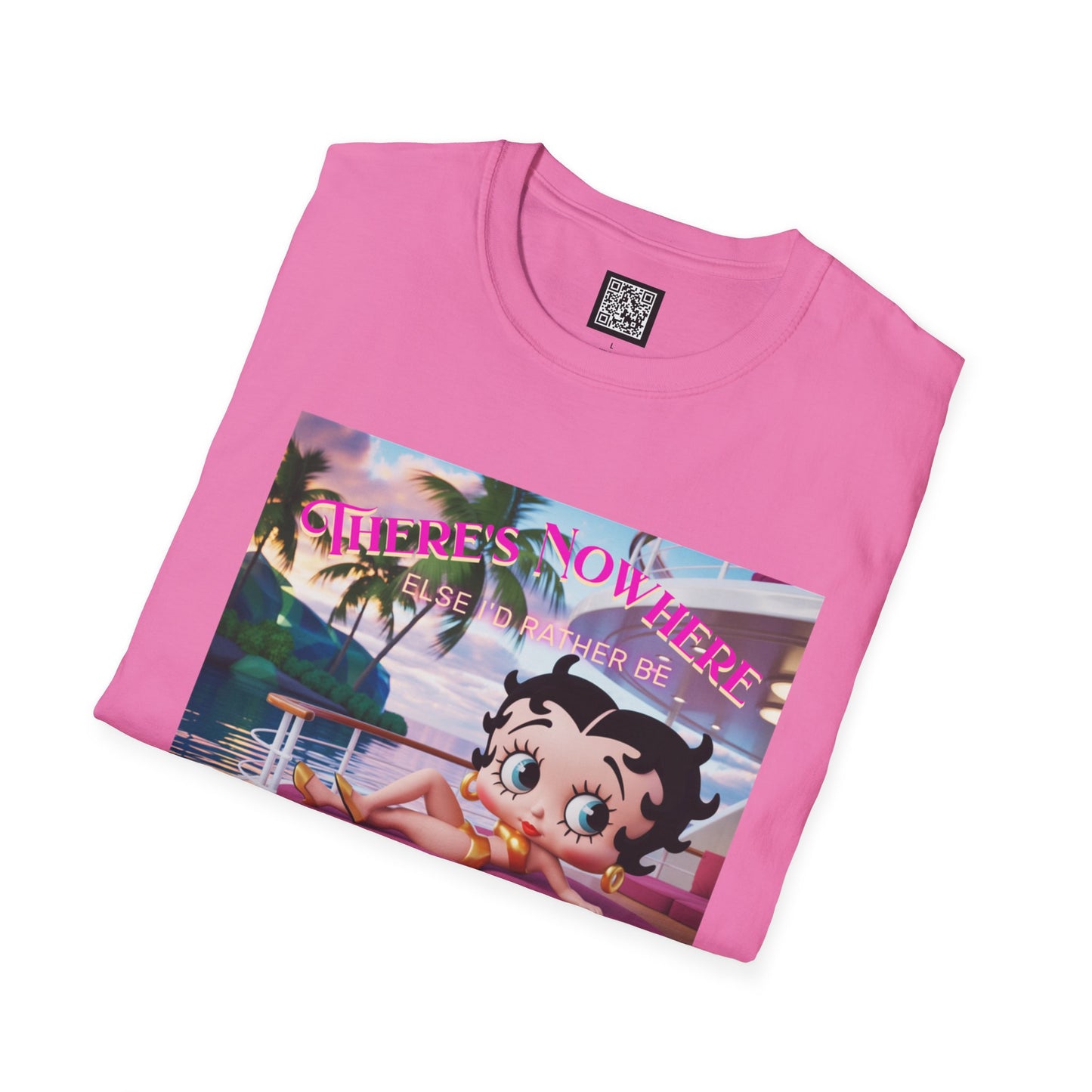 Betty Boop Tropical Unisex T-Shirt, Beach Lover Tee, Summer Vibes Shirt, Retro Cartoon Apparel, Gifts for Her, Fun Vacation Top