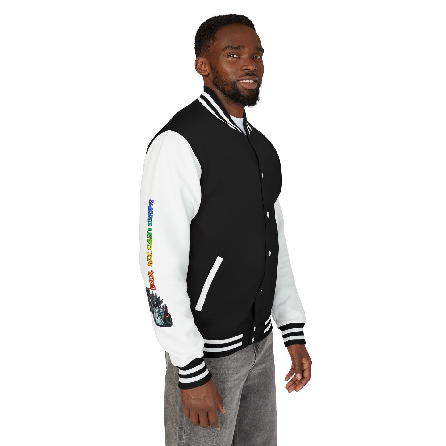 Letterman Jacket — 'America' Statue of Liberty Retro Graphic