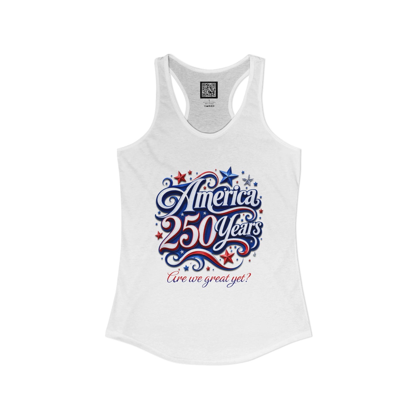 Women's America 250 Year's Racerback Tank 4th of July T-Shirt