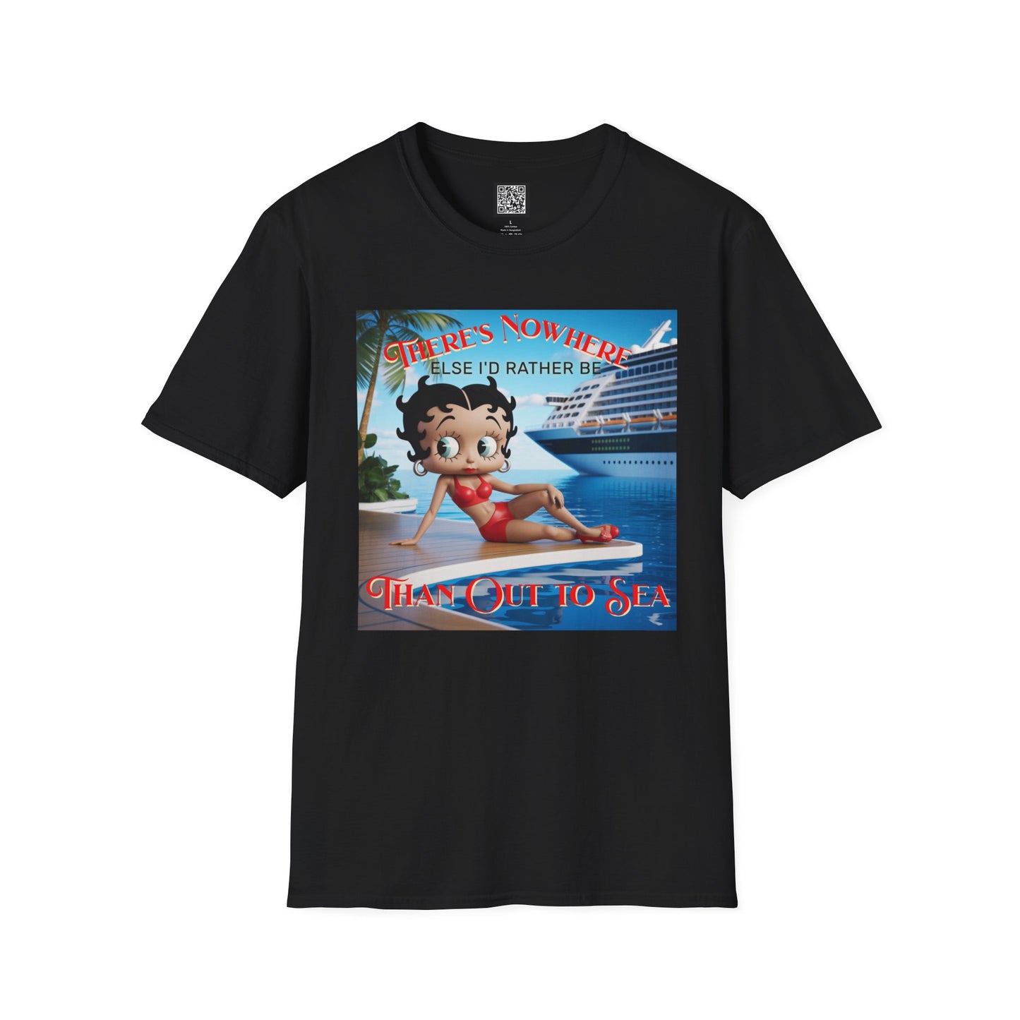 Betty Boop Cruisin' Vintage T-Shirt, Retro Beach Tee, Cute Cruise Themed Summer Fun Shirt, Vacation Outfit, Bettsie Style Clothing