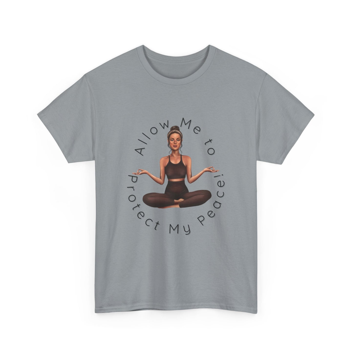 Protect My Peace Yoga Art, Serenity Yoga T-Shirt, Yoga Instructor Shirt, T-Shirt Gift for Yoga Instructor, Gift for Yoga Enthusiast, Fitness Instructor Gift